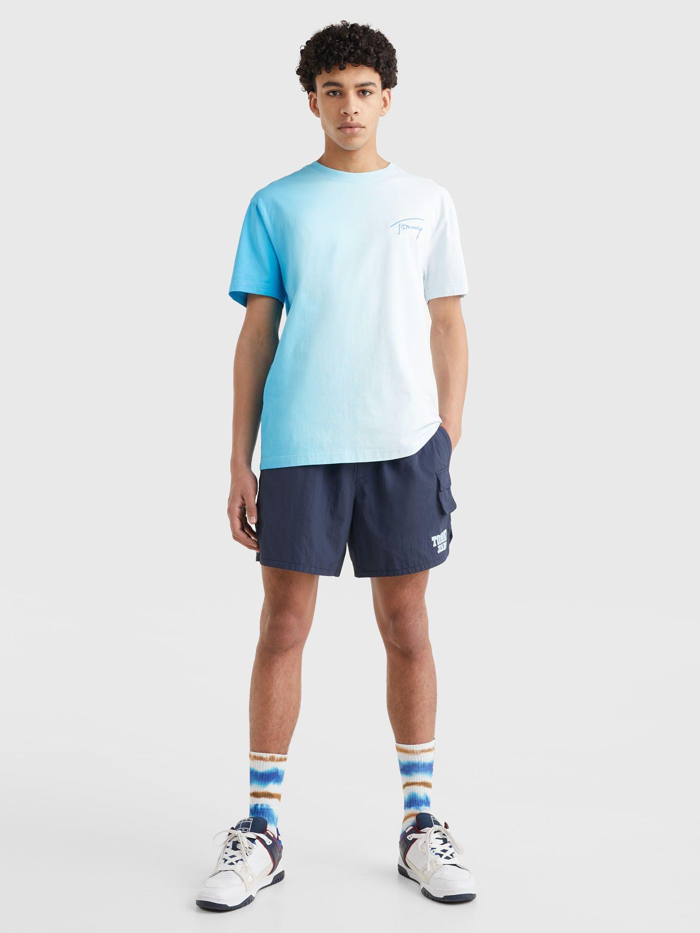 Shorts Running Con Logo Azul Tommy Jeans-1