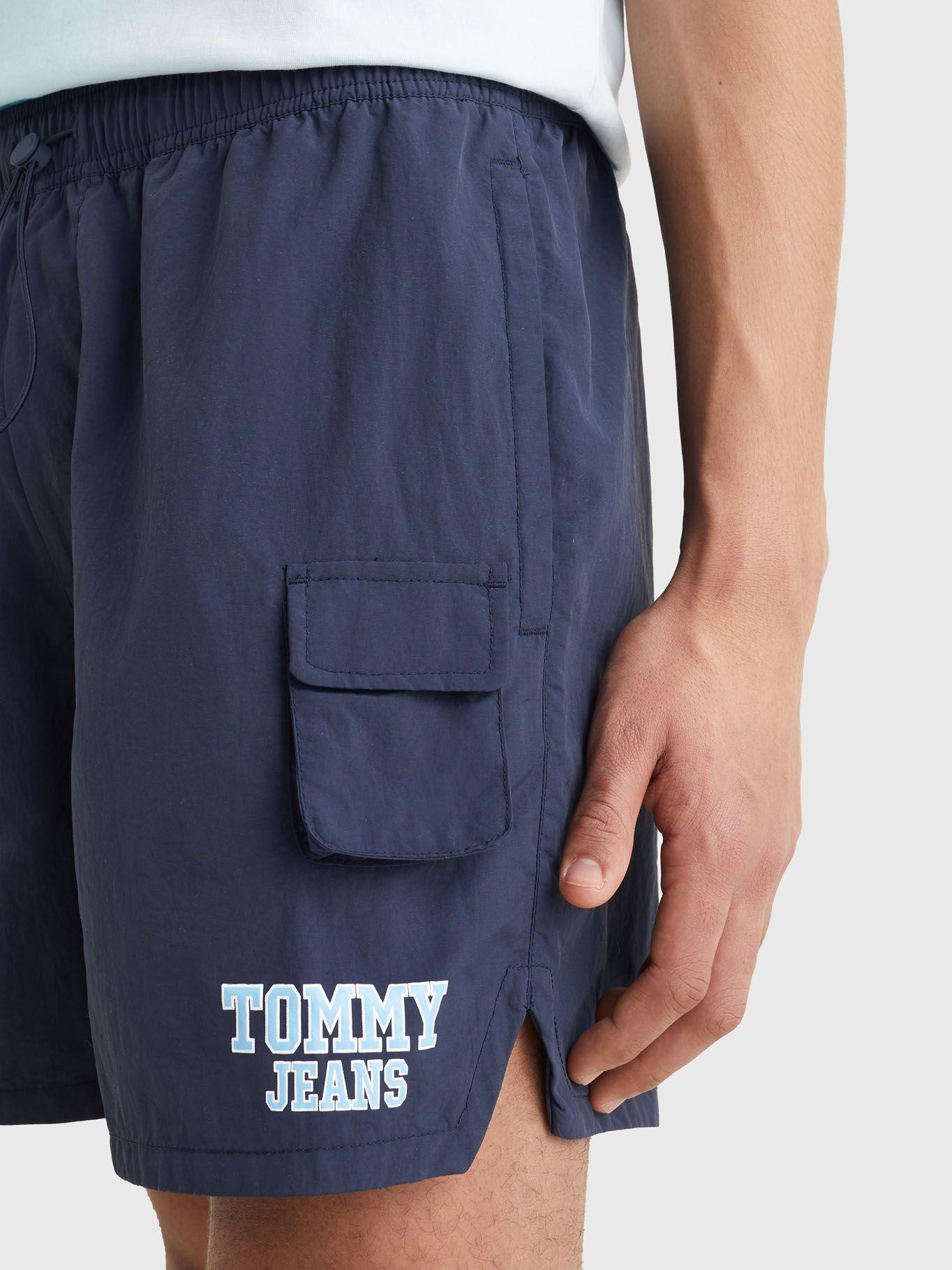 Shorts Running Con Logo Azul Tommy Jeans-3