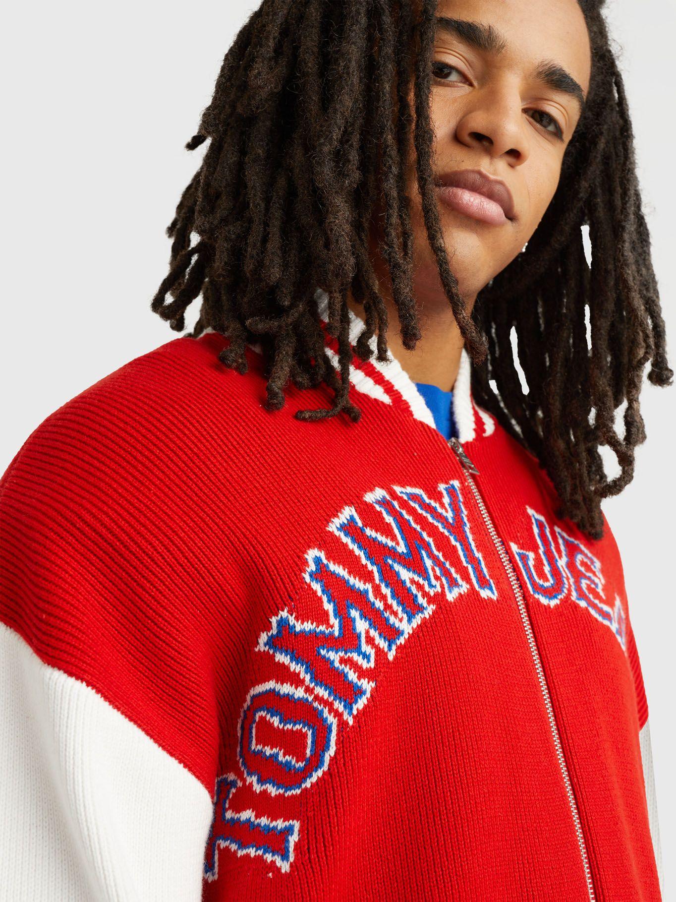 Chaqueta Bomber Collegiate Rojo Tommy Hilfiger-3