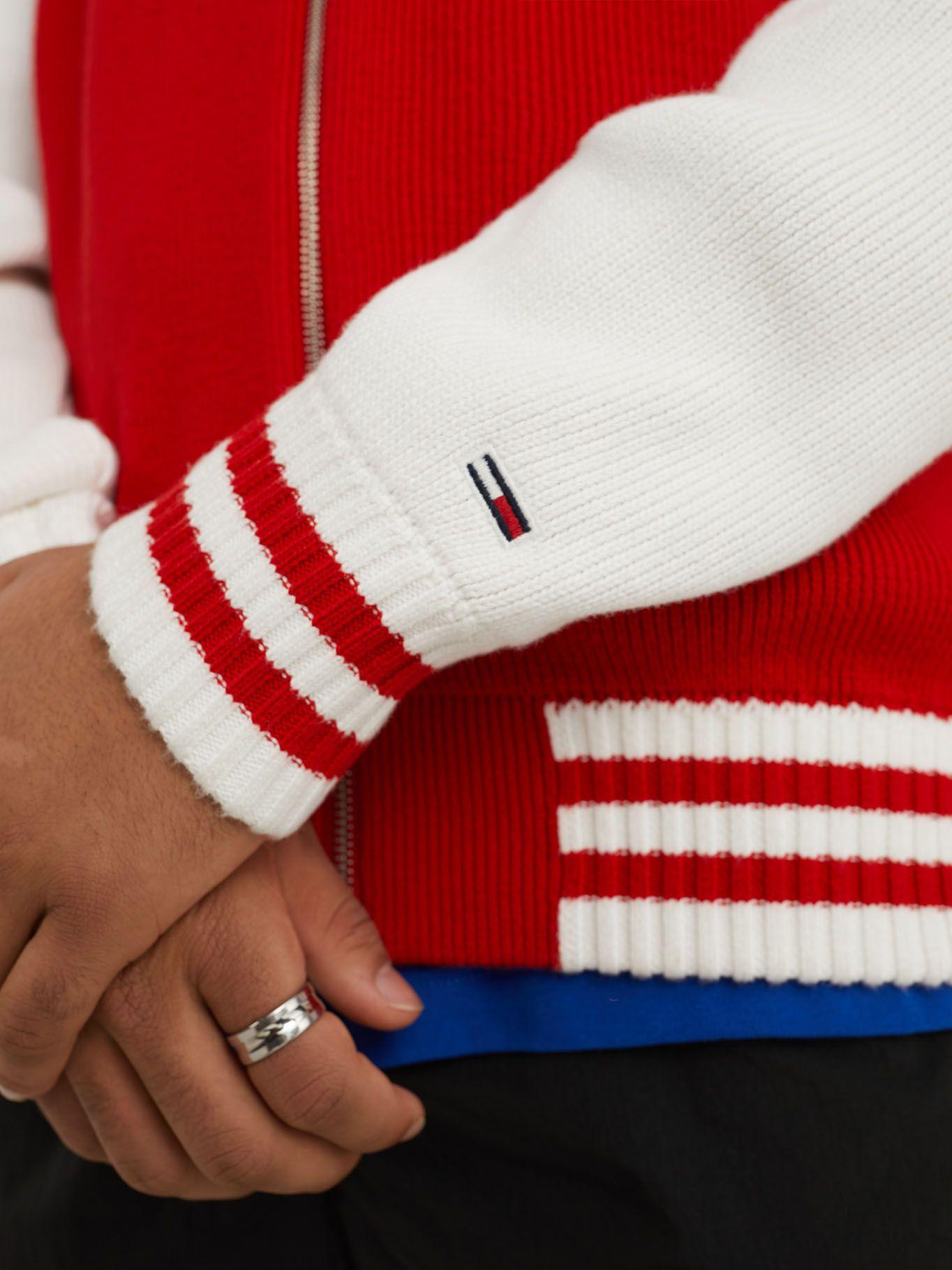 Chaqueta Bomber Collegiate Rojo Tommy Hilfiger-4