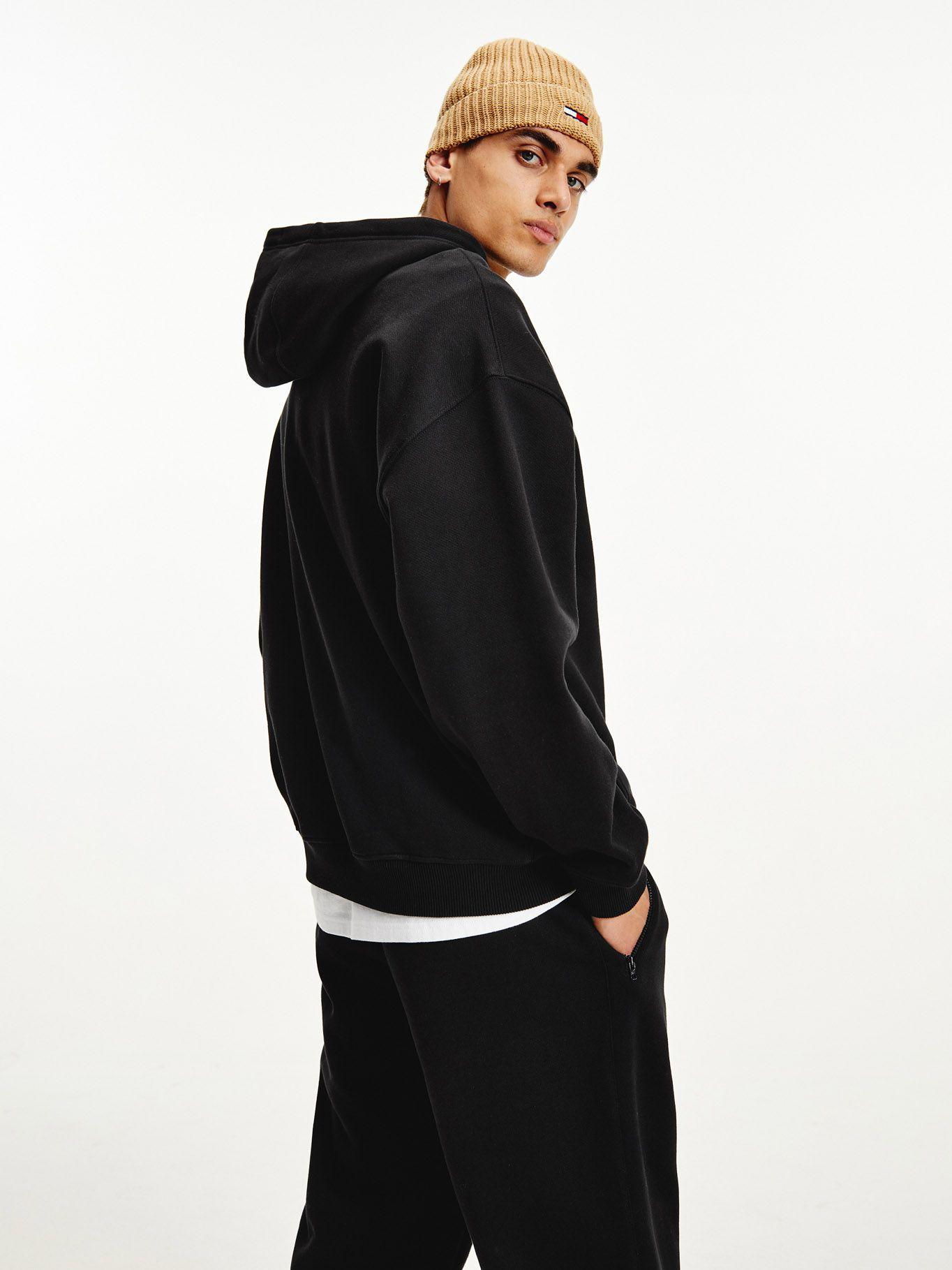 Polerón Hoodie Tonal Logo Negro Tommy Hilfiger-1
