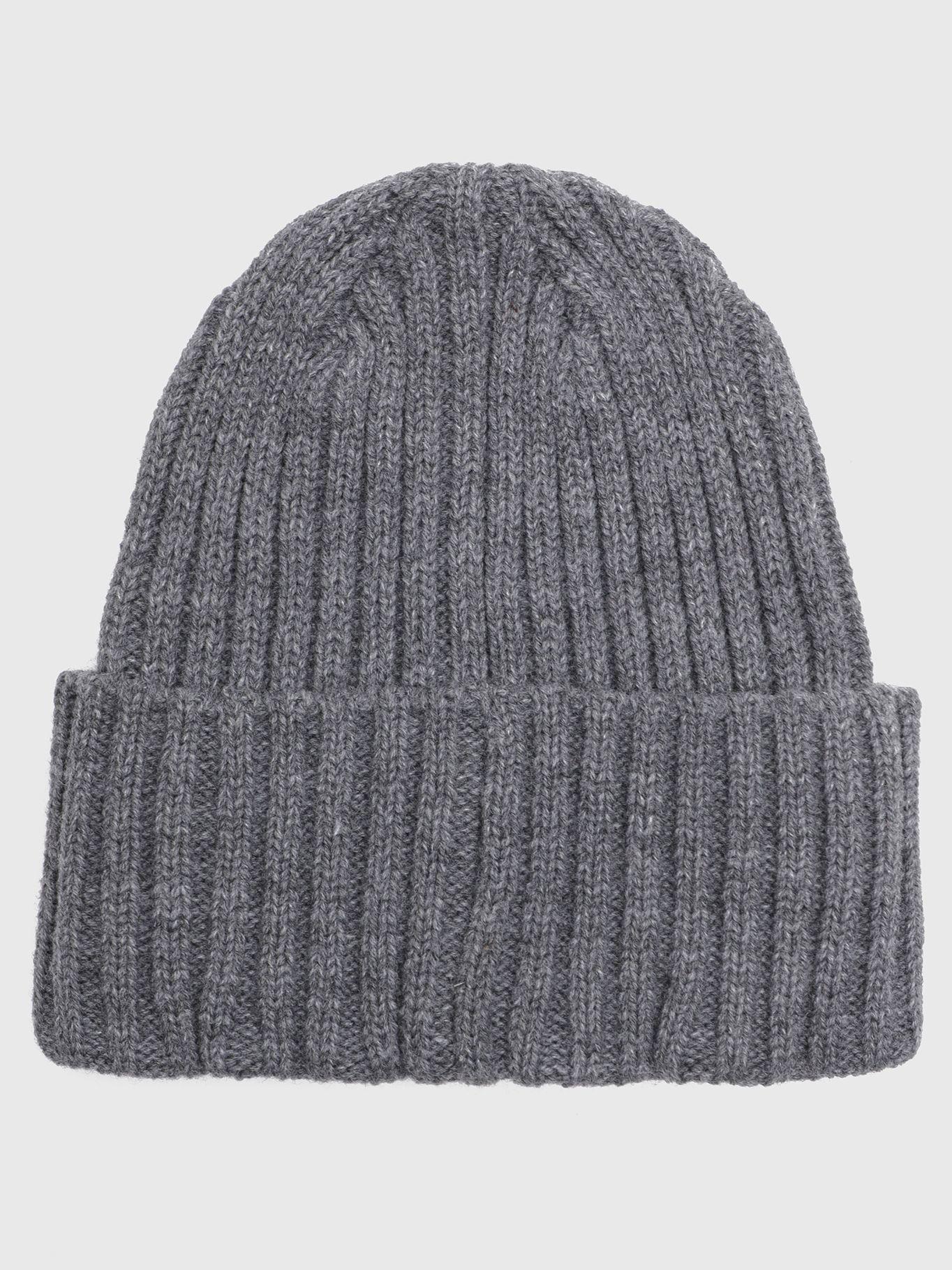 Gorro Beanie Flag Patch Gris Tommy Hilfiger-1