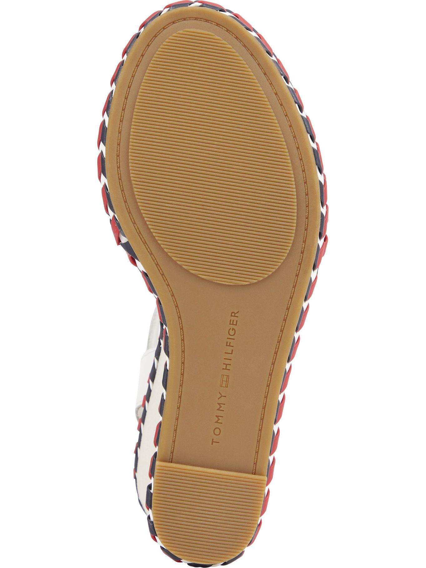 Sandalias New Wedge Con Logo Blanco Tommy Hilfiger-3