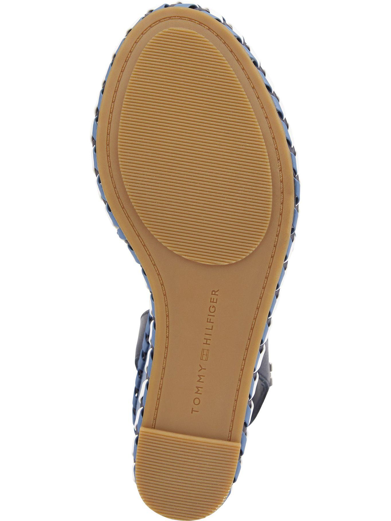 Sandalias New Wedge Con Logo Azul Tommy Hilfiger-3