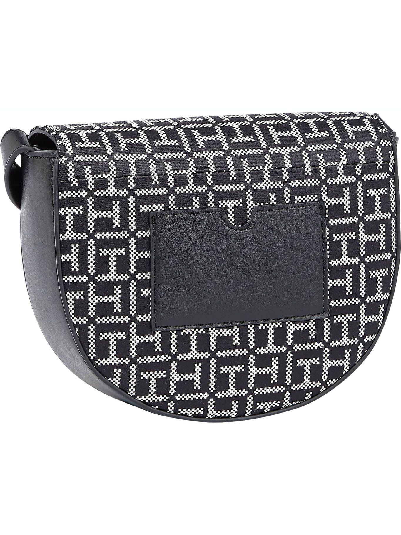 Cartera Saddle Jacquard Negro Tommy Hilfiger M2-1