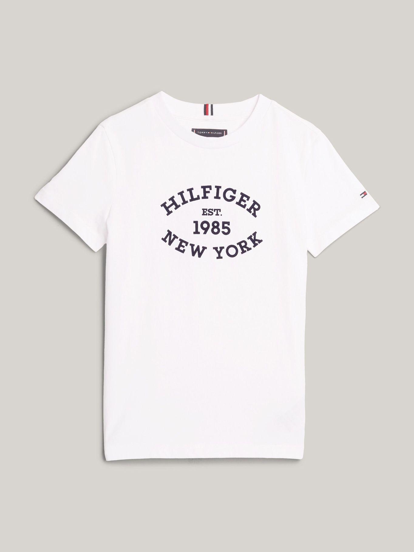 Polera Con Logo Aterciopelado Blanco Tommy Hilfiger-4