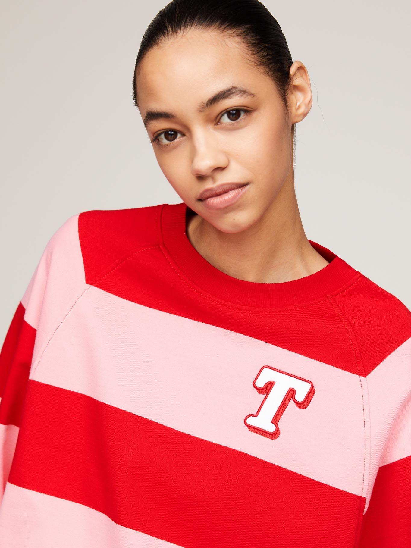 Polerón Relaxed Letterman Rayas Multicolor Tommy Jeans-3