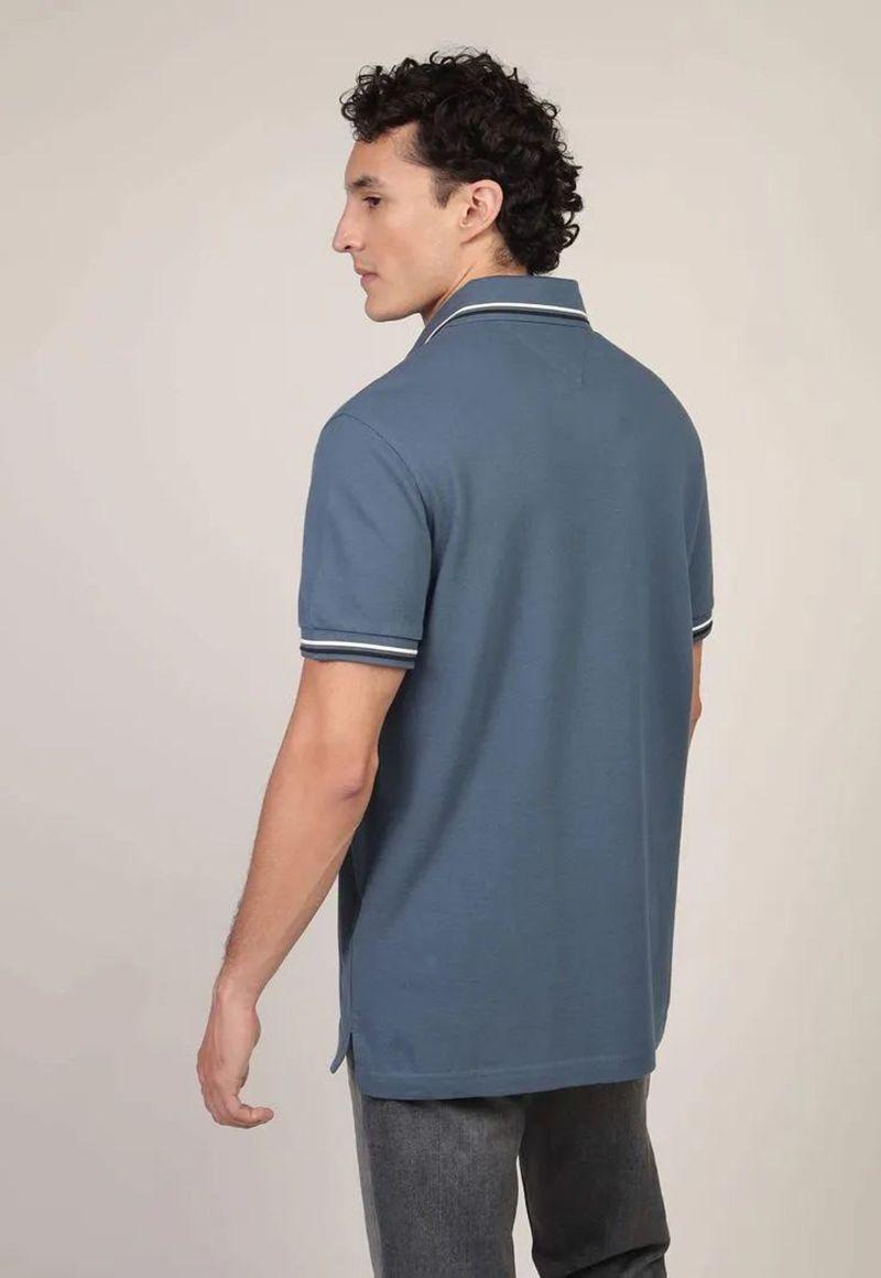 Polo Con Ribetes Tipped Slim-Fit Azul Tommy Hilfiger-2