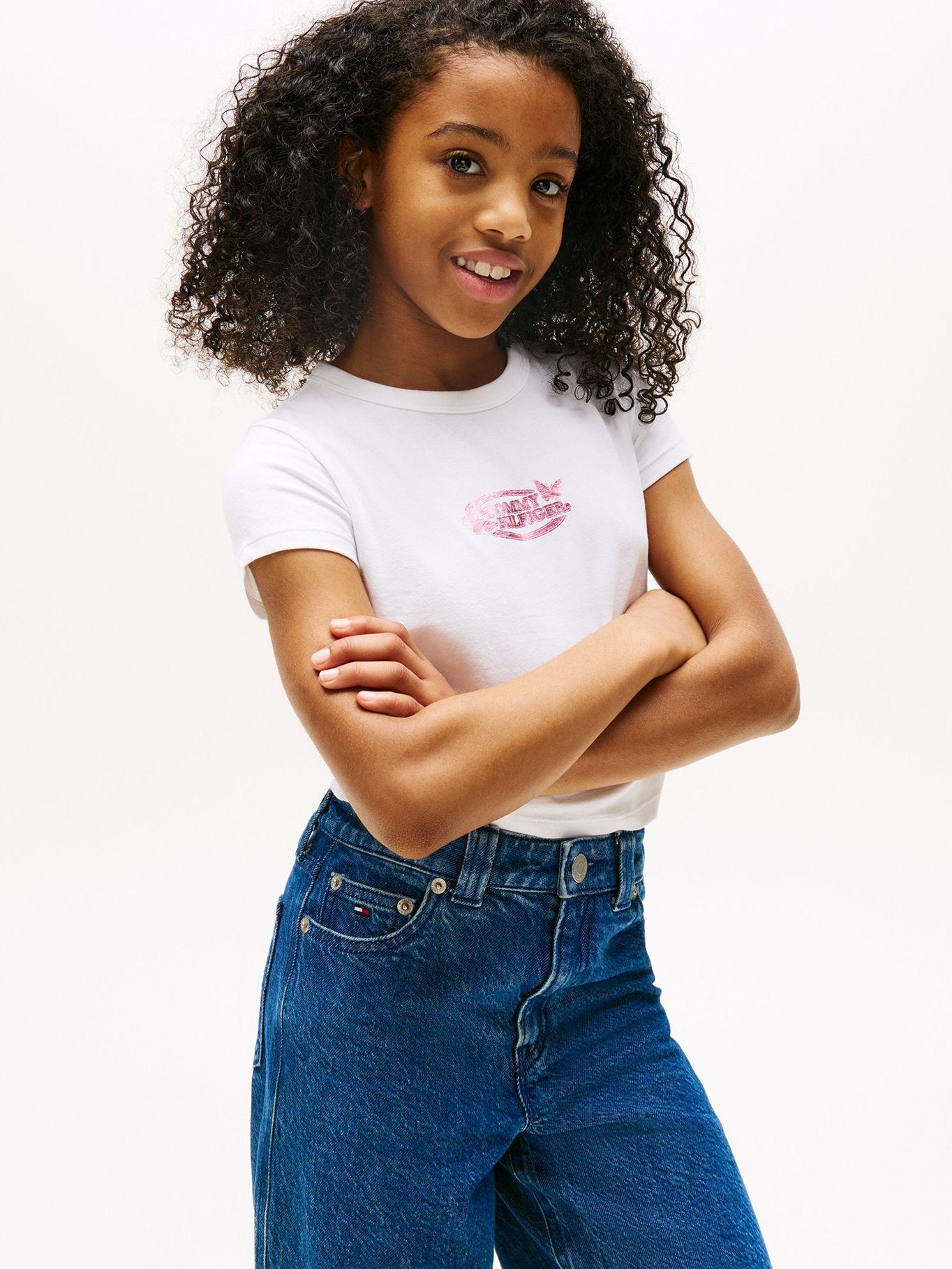 Polera Con Logo Metalizado YBR Blanco Tommy Hilfiger-0