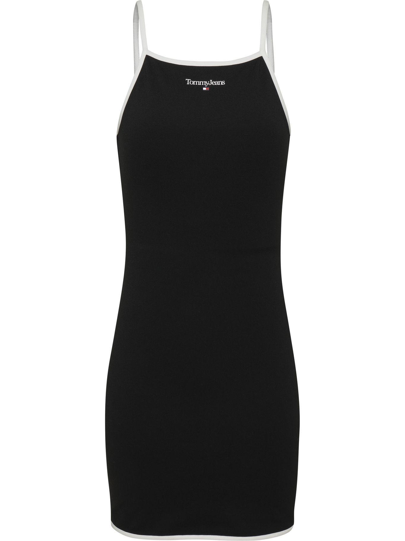 Vestido Linear Con Logo Negro Tommy Hilfiger-0