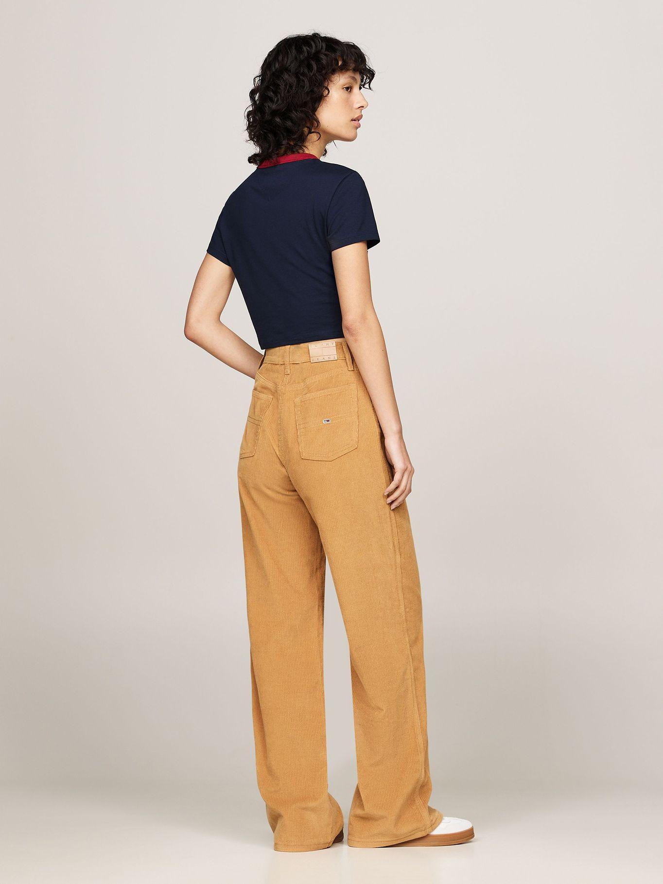 Polera Cropped Slim Fit Con Logo Azul Tommy Jeans-2