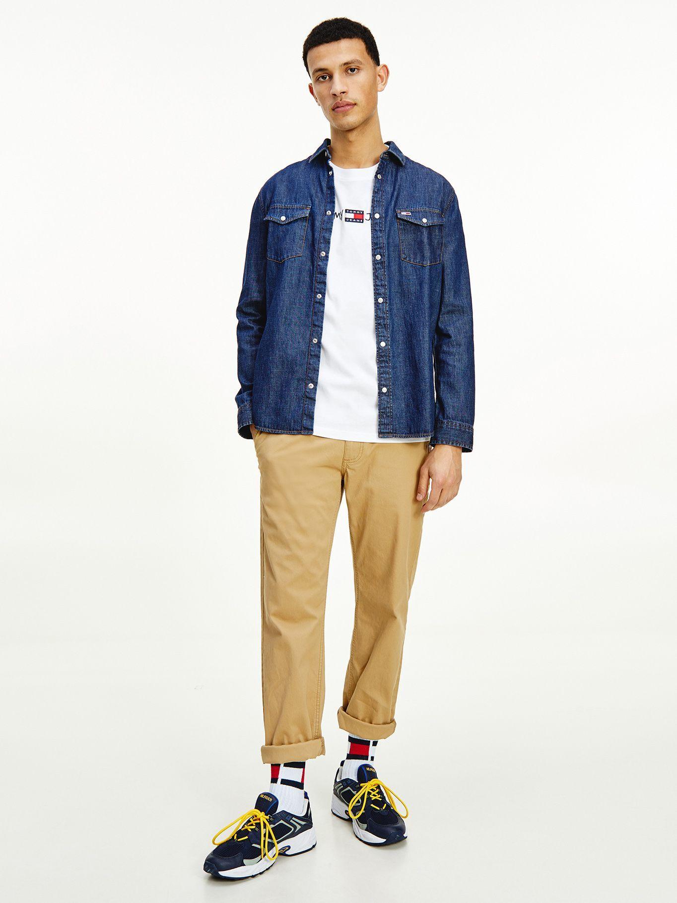 Camisa Western Denim Azul Tommy Hilfiger-1