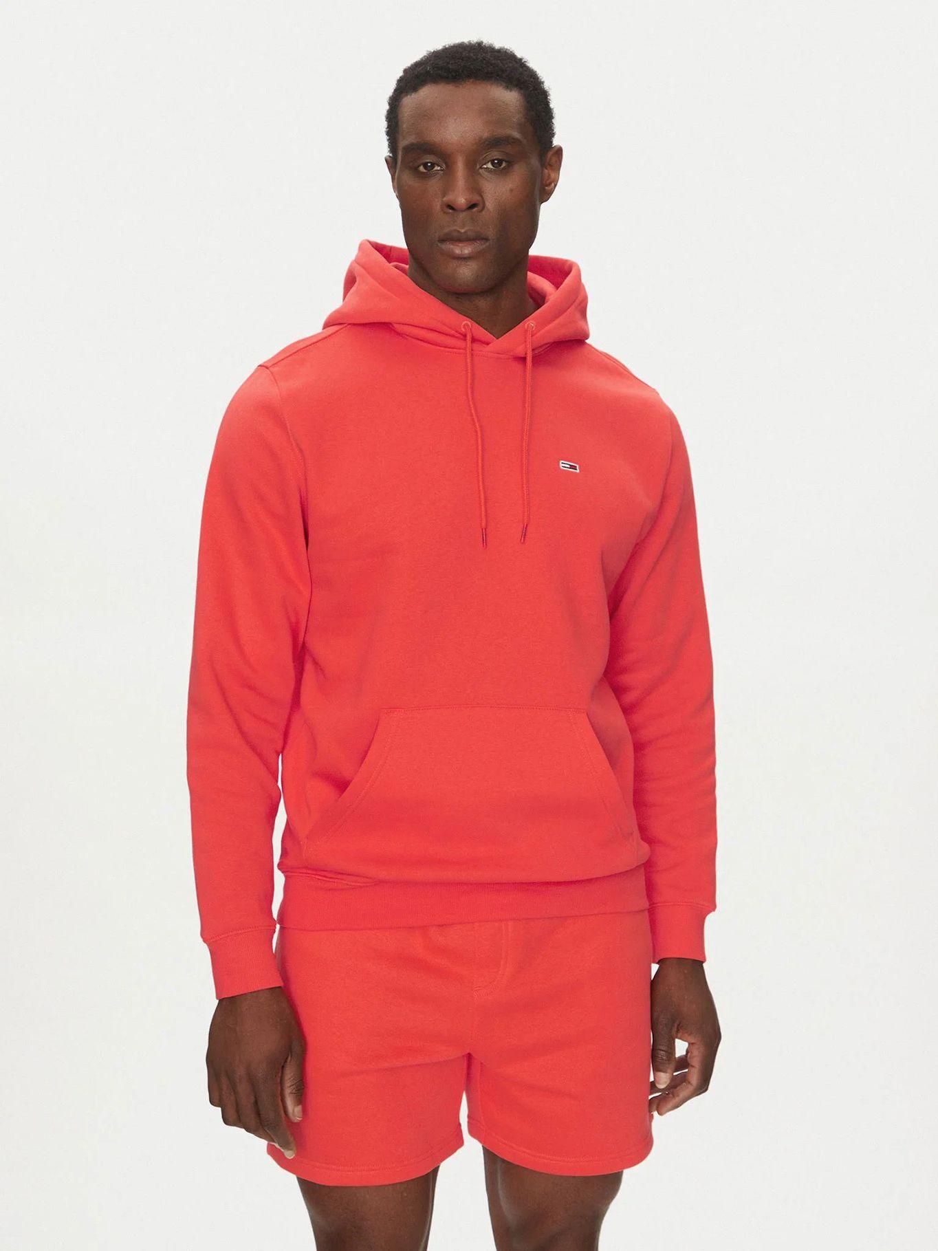 Polerón Hoodie Solid Con/Logo Rojo Tommy Jeans-0