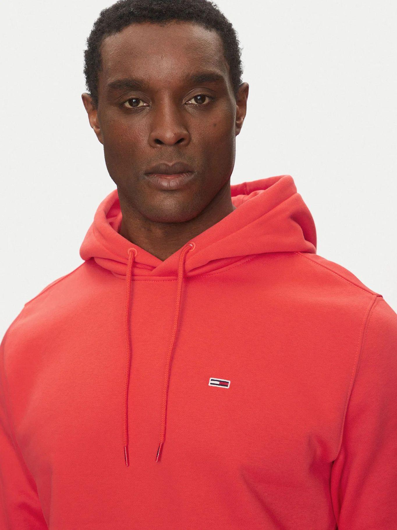 Polerón Hoodie Solid Con/Logo Rojo Tommy Jeans-3