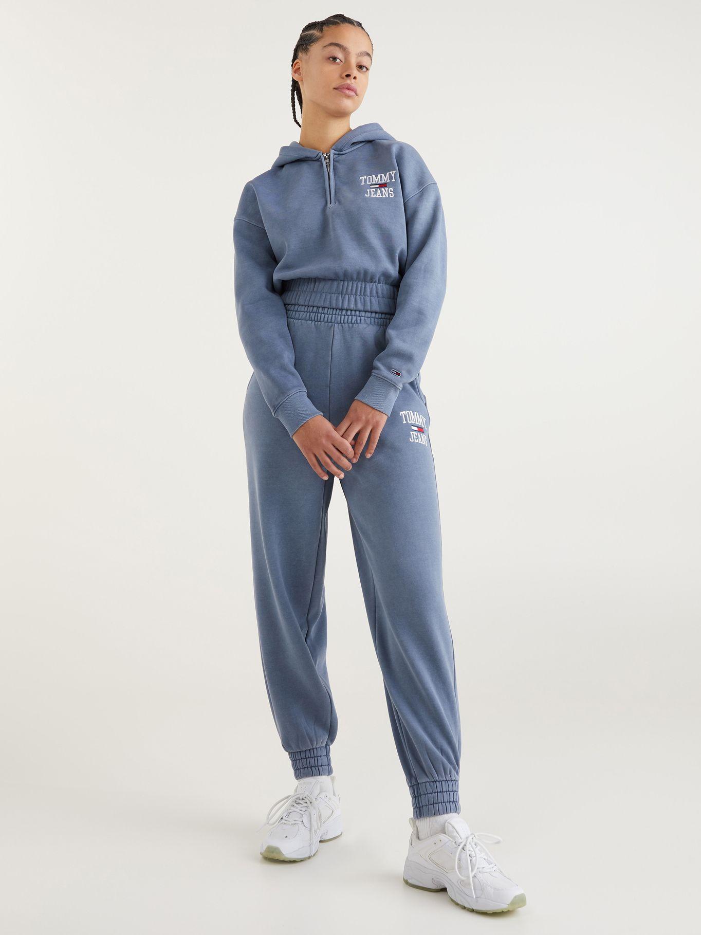 Polerón Hoodie Cropped Celeste Tommy Jeans MY2-3