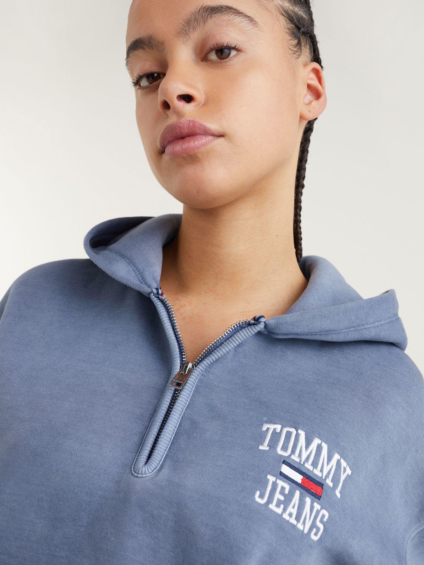 Polerón Hoodie Cropped Celeste Tommy Jeans MY2-2
