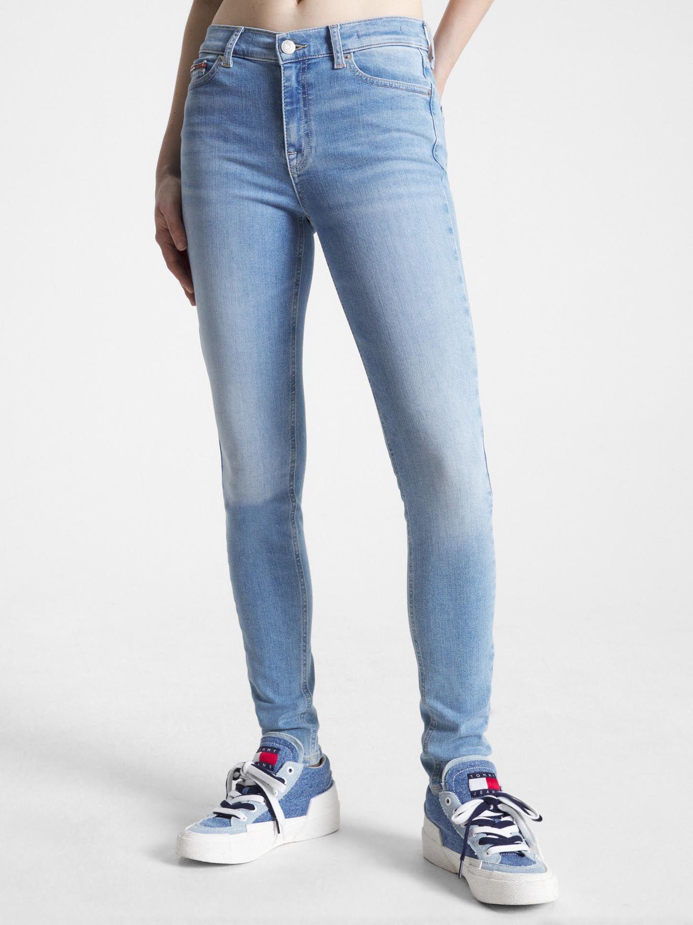 Jeans Nora Skinny Fit Tiro Medio Celeste Tommy Jeans-0