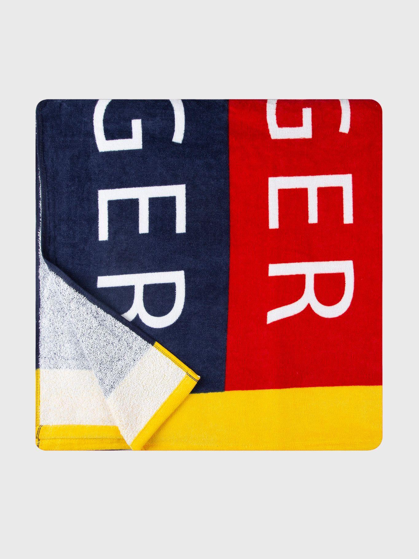 Toalla De Playa Global Logo Negro Tommy Hilfiger-1