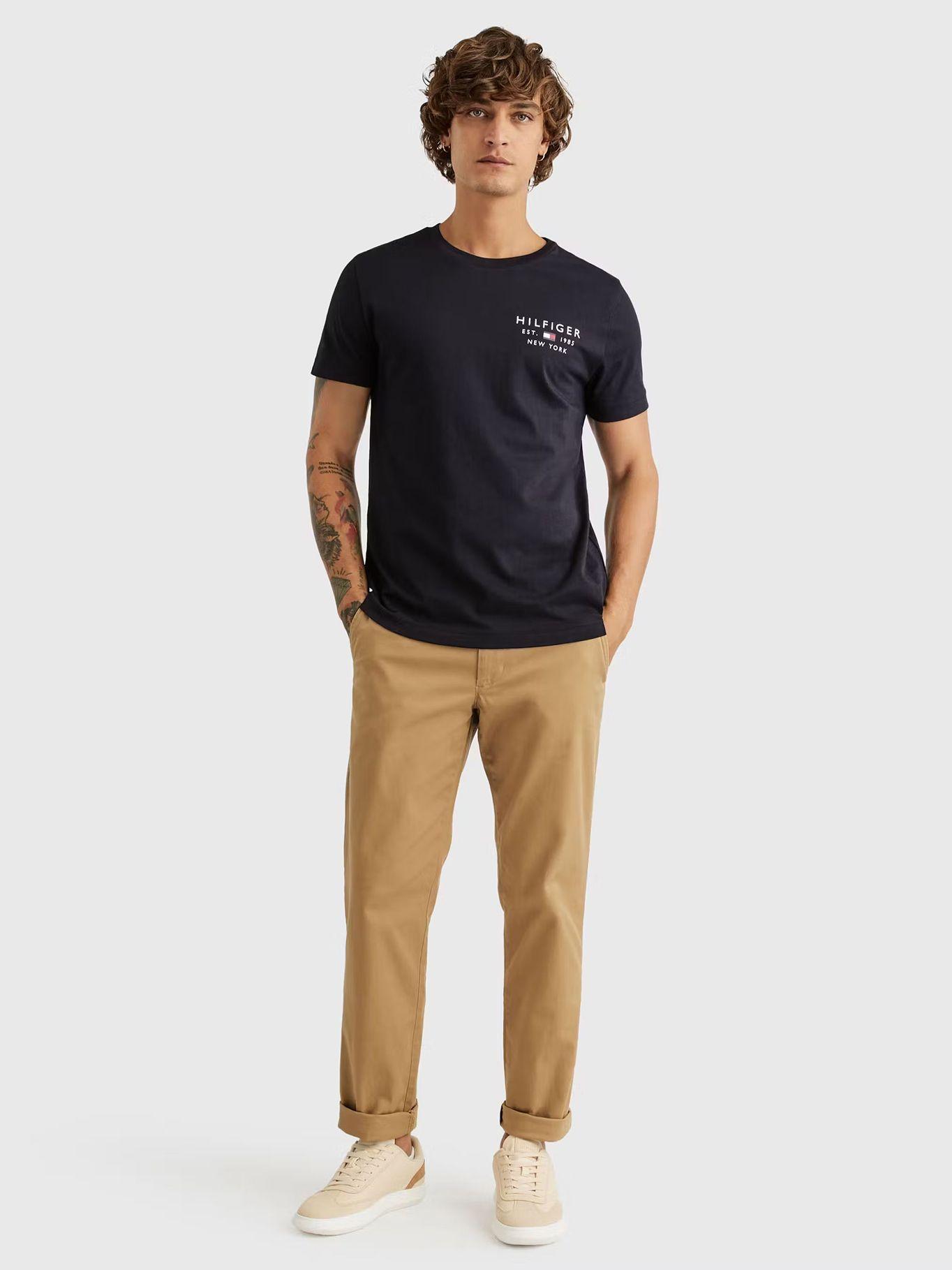 Polera Brand Small Logo Azul Tommy Hilfiger-1
