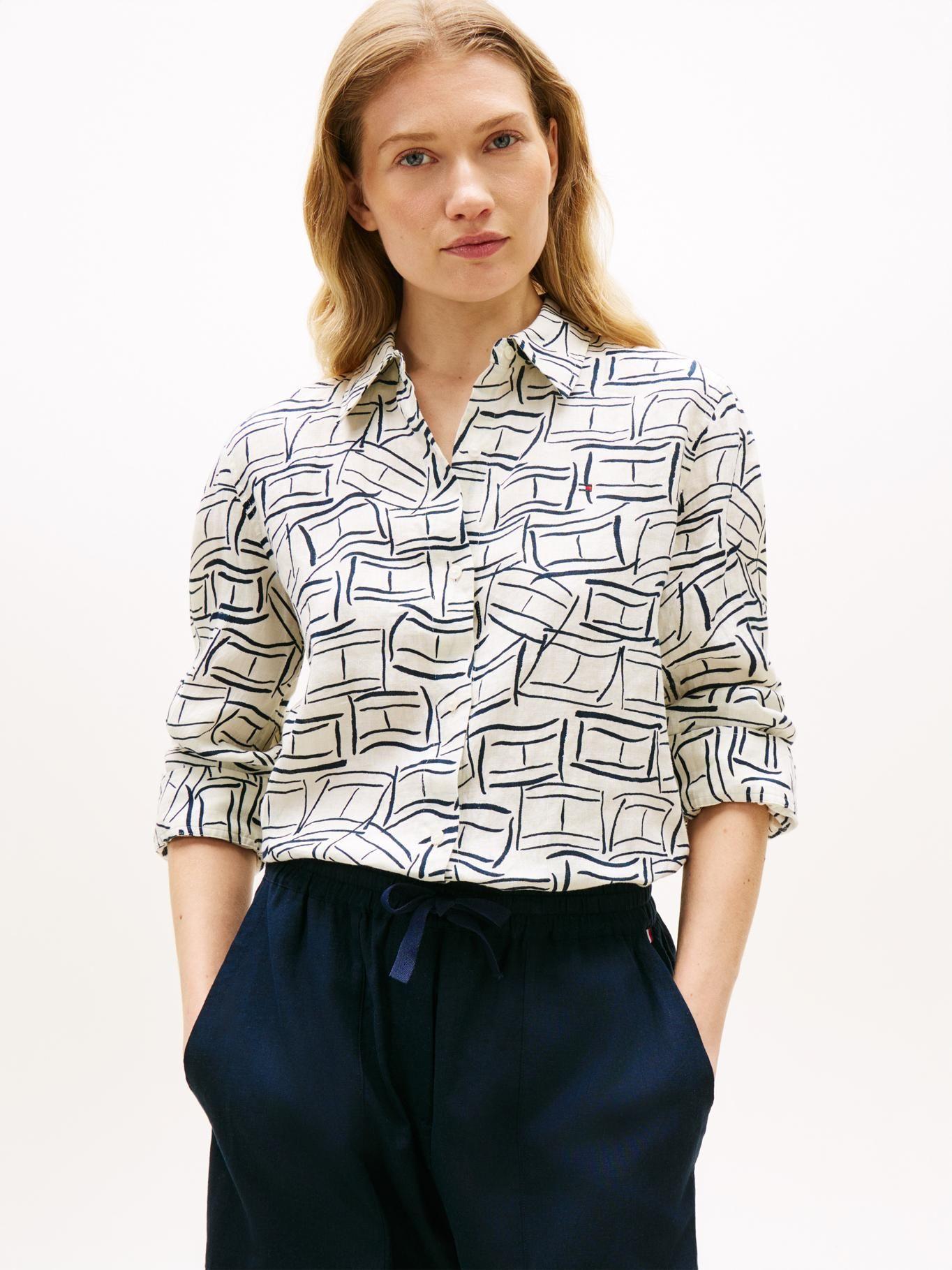 Camisa De Lino Relaxed Fit-0