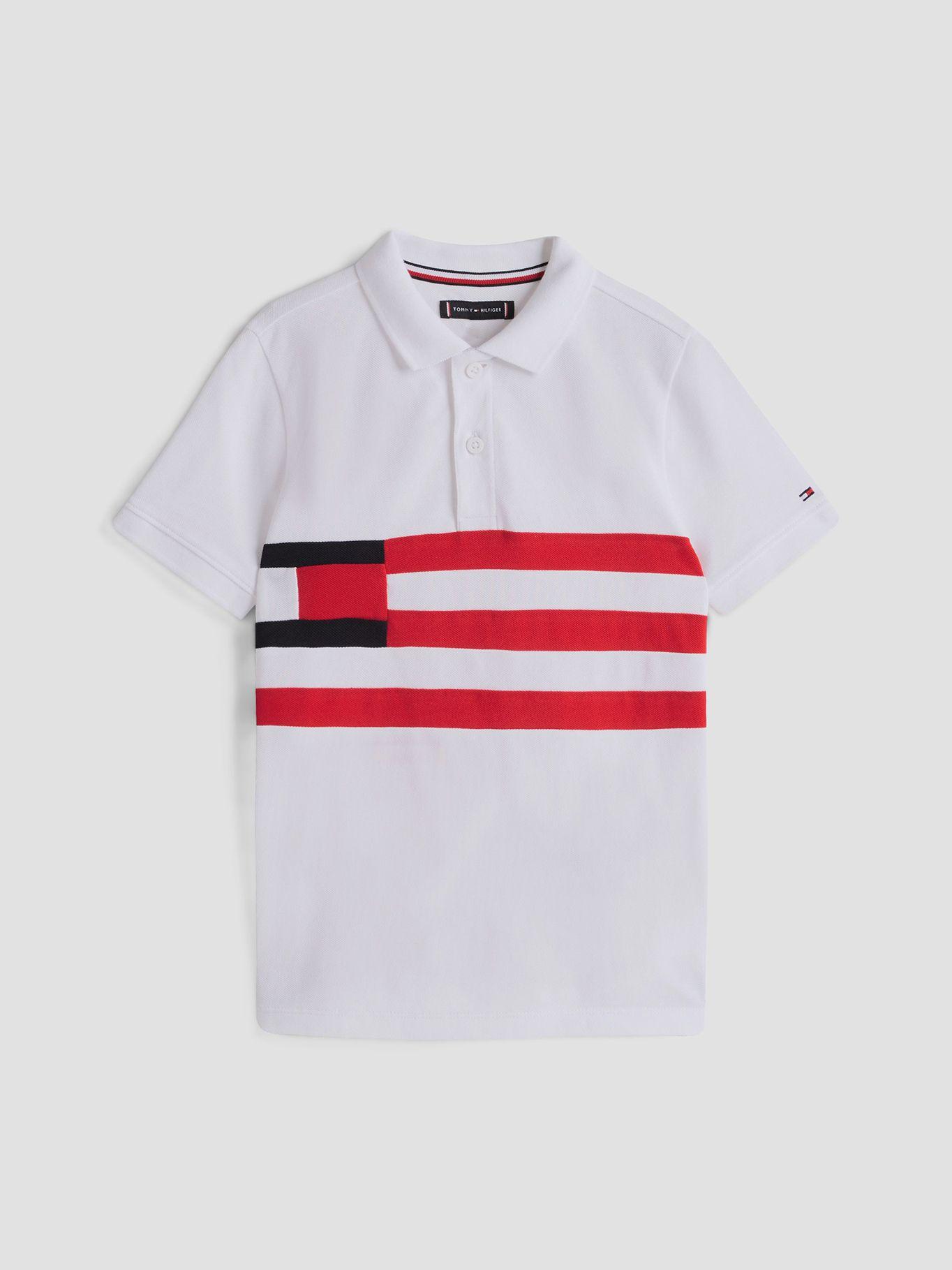 Polo Con Diseño Colorblock Logo Blanco Tommy Hilfiger-4