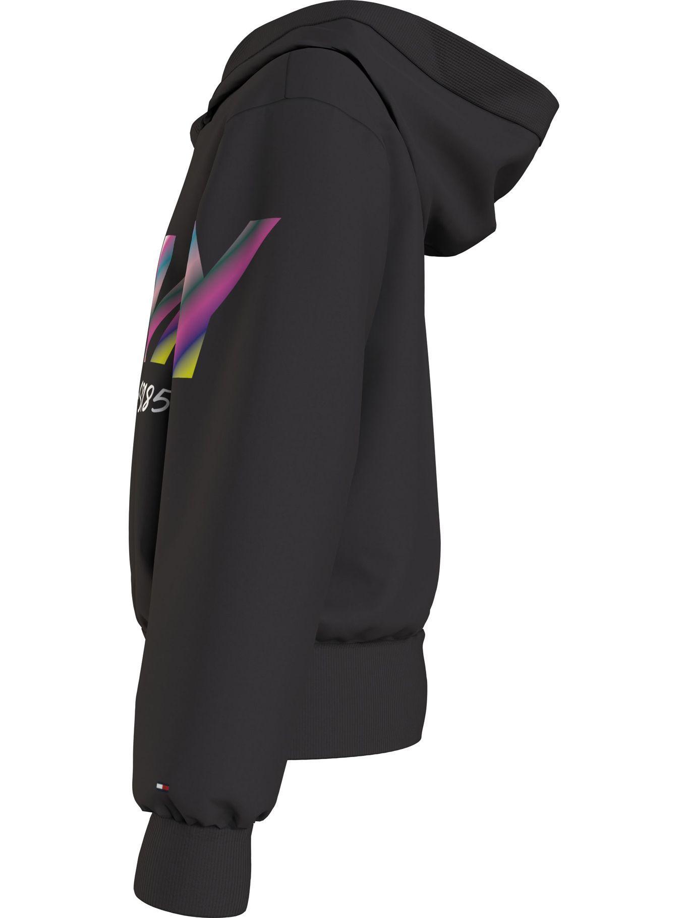 Polerón Hoodie Shine Logo Negro Tommy Hilfiger MY2-4