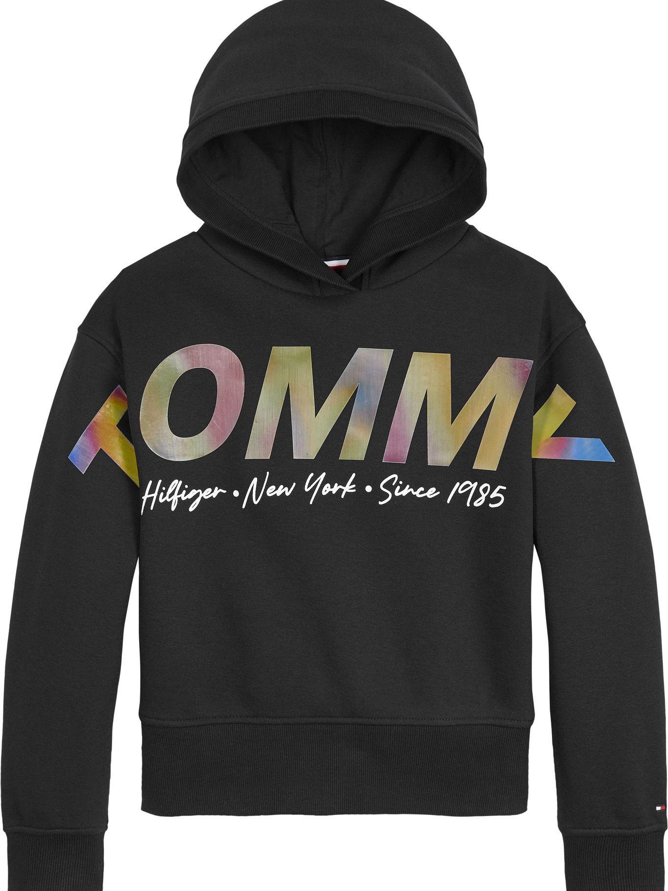 Polerón Hoodie Shine Logo Negro Tommy Hilfiger MY2-0