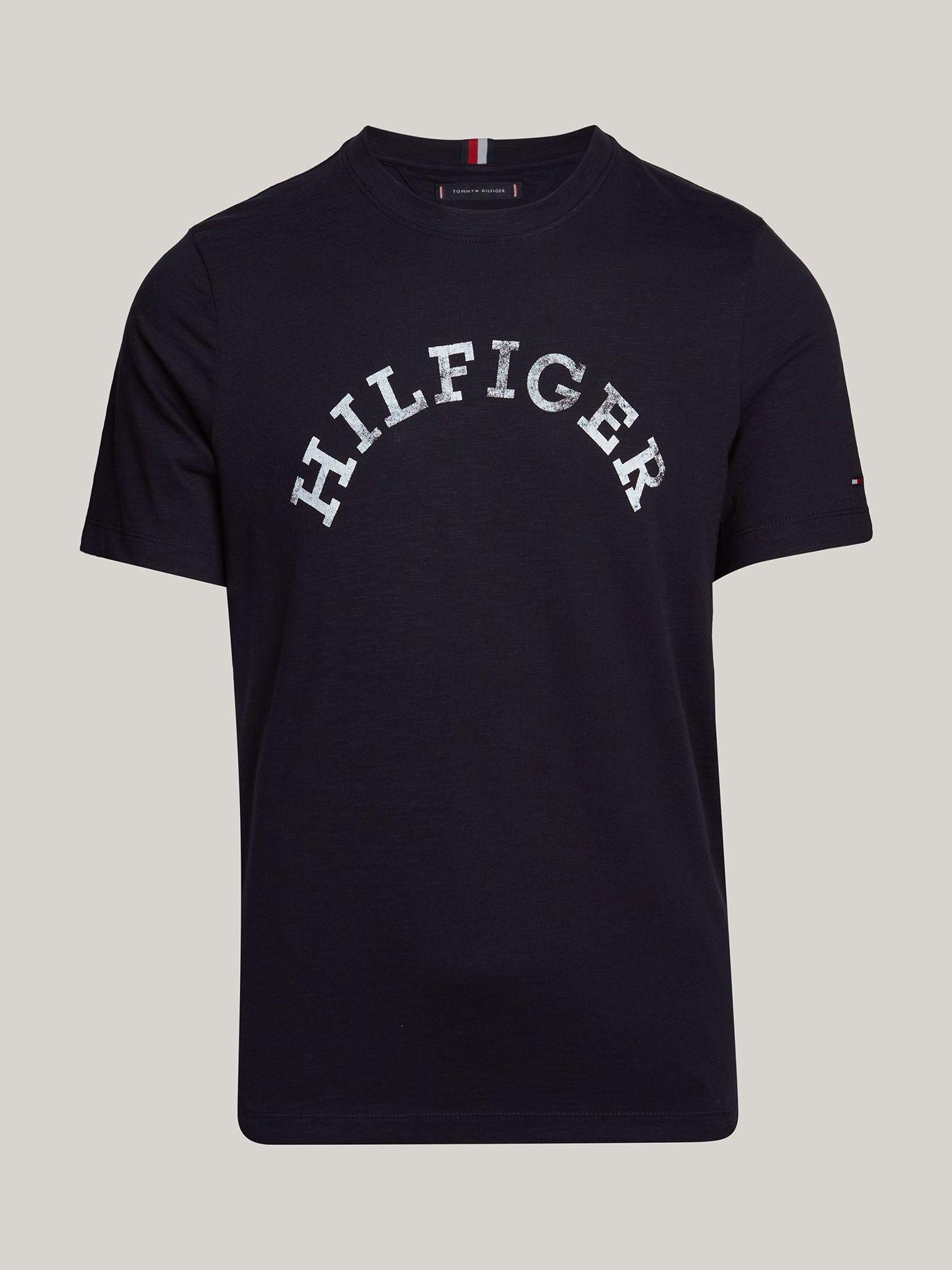 Polera Logo Arqueado Regular Fit Azul Tommy Hilfiger-4