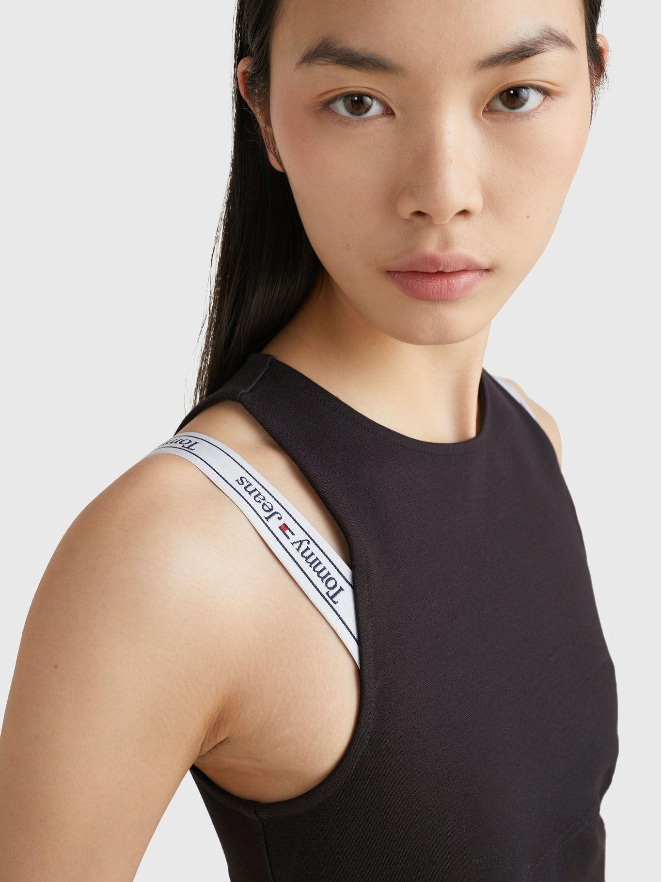 Vestido Sport Con Inscripción Negro Tommy Jeans-3