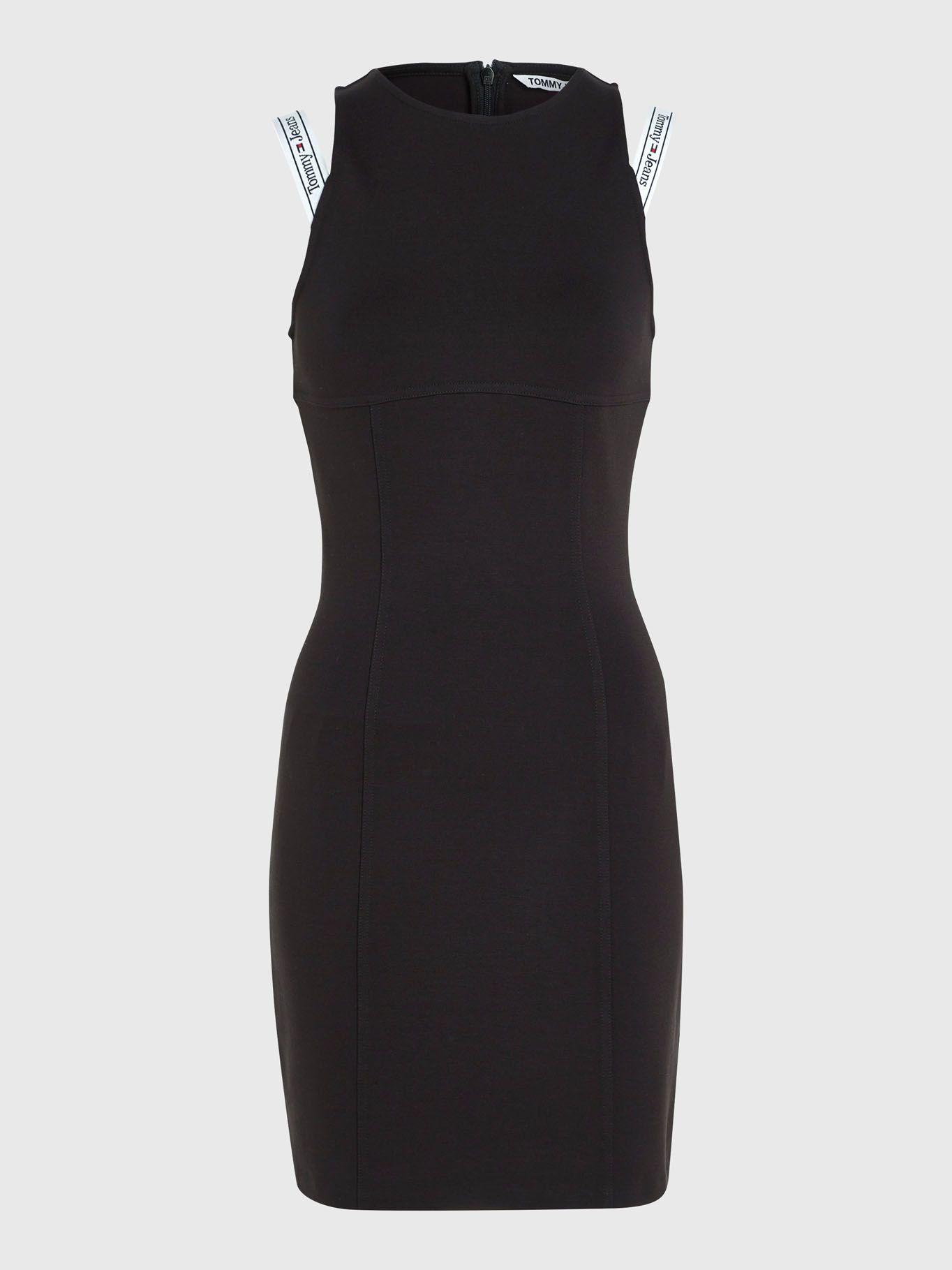 Vestido Sport Con Inscripción Negro Tommy Jeans-4