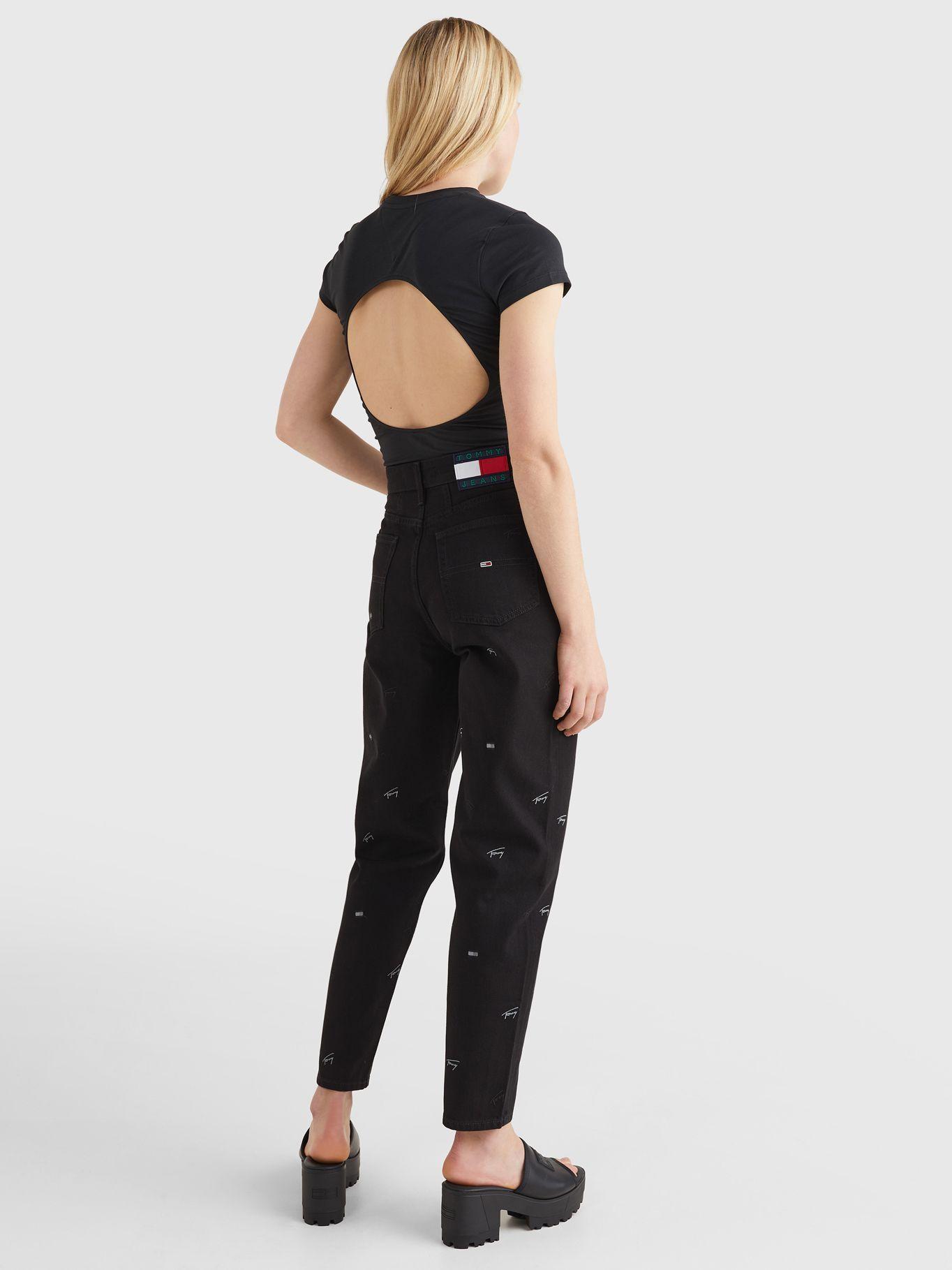 Body Cut-Out Logo Negro Tommy Hilfiger-1