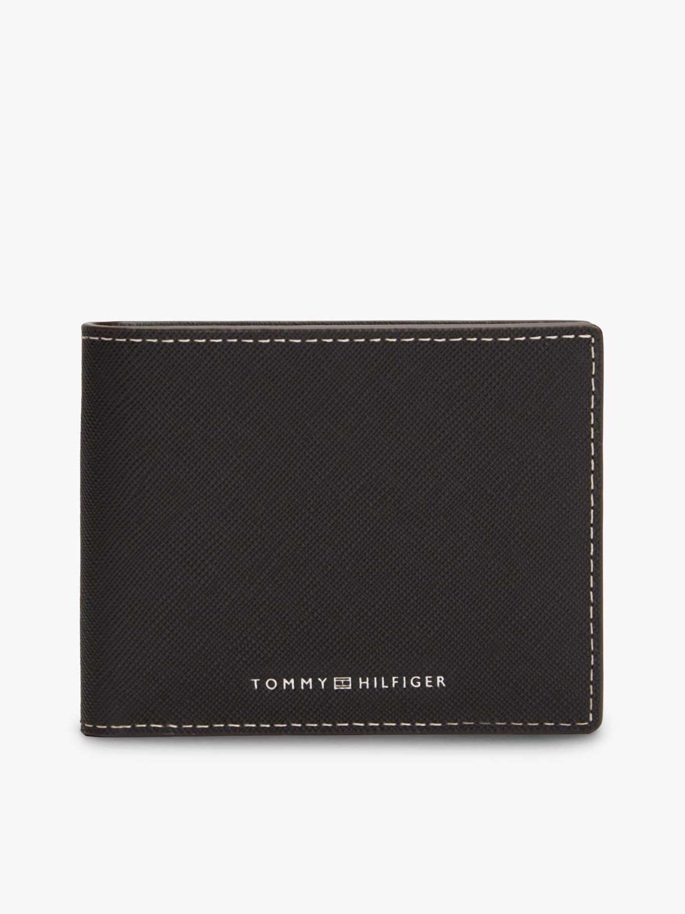 Billetera Plegable De Cuero Con Logo-0