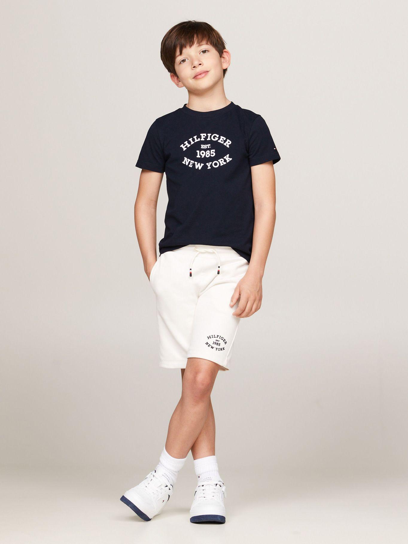 Polera Con Logo Aterciopelado Azul Tommy Hilfiger-1