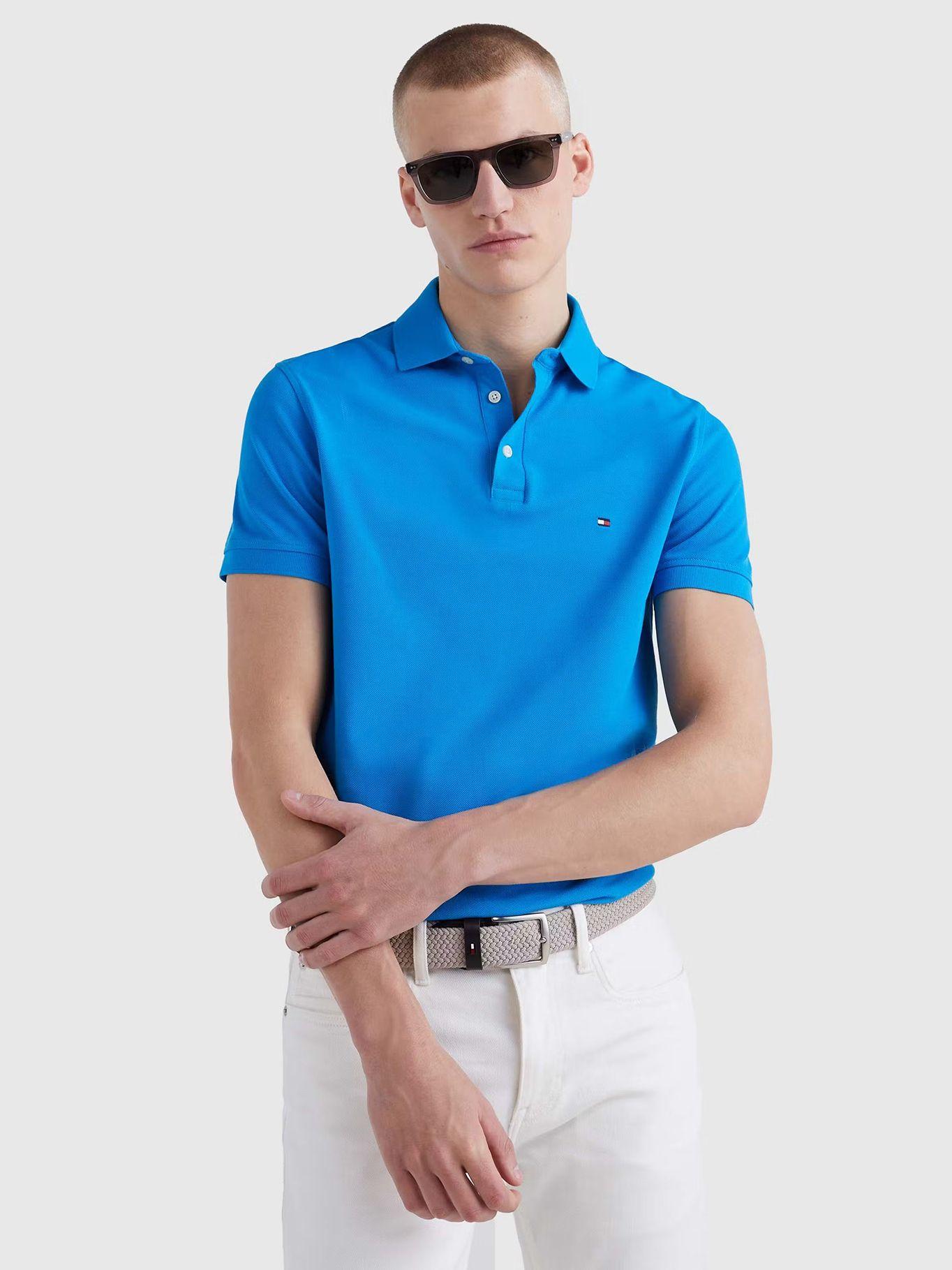 Polo Im 1985 Regular Fit Celeste Tommy Hilfiger-0