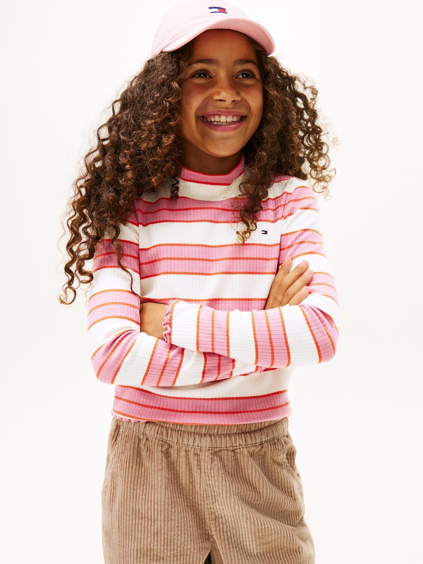 Polera De Cuello Alto Rosado Tommy Hilfiger-0