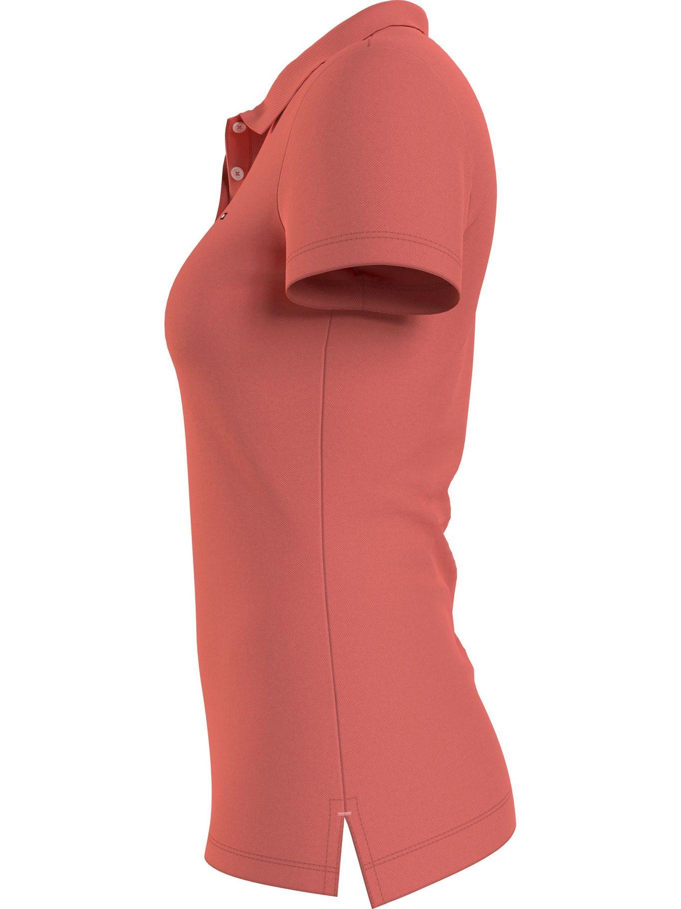 Polo Básica Slim Fit Rosado Tommy Hilfiger JN2-4