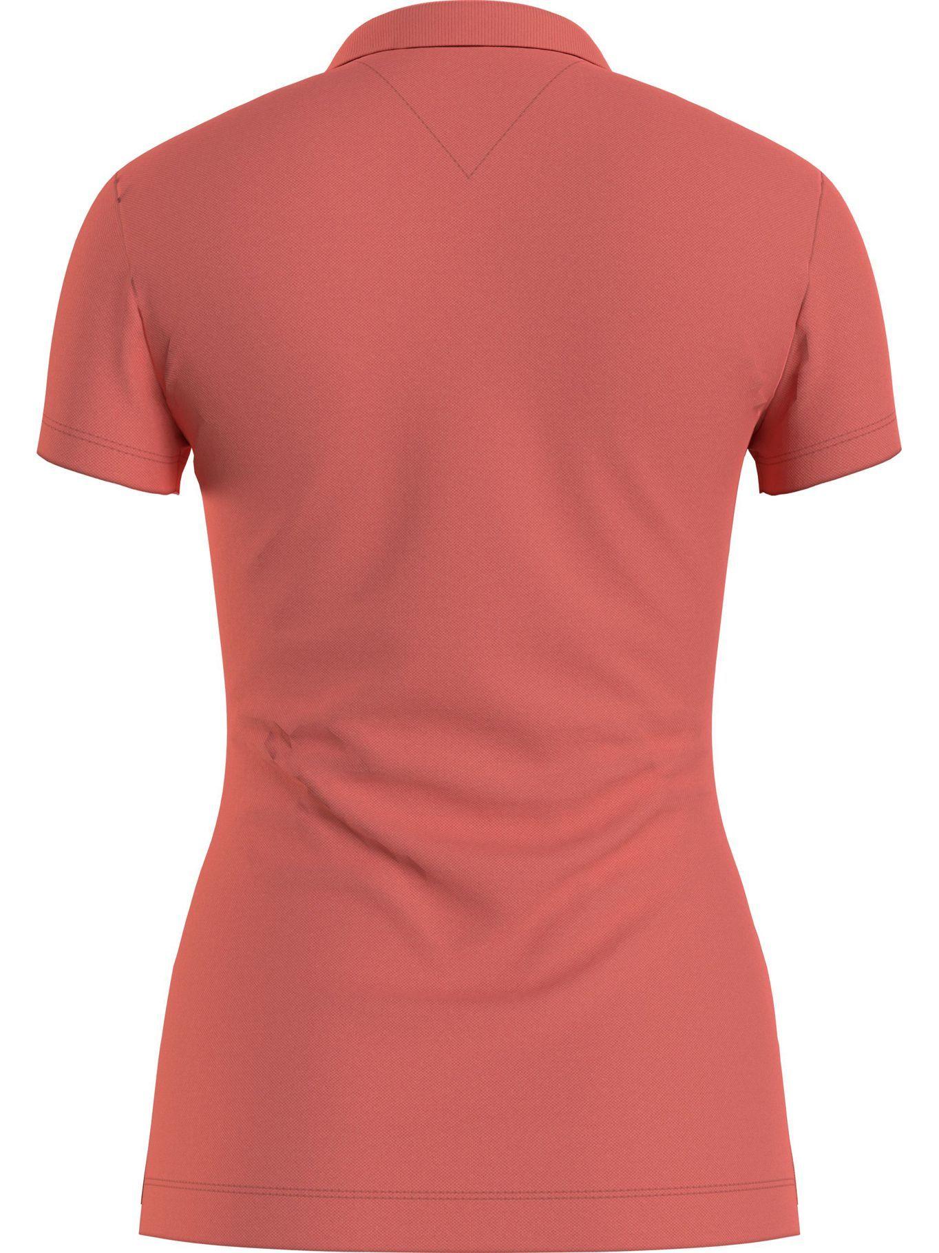 Polo Básica Slim Fit Rosado Tommy Hilfiger JN2-1