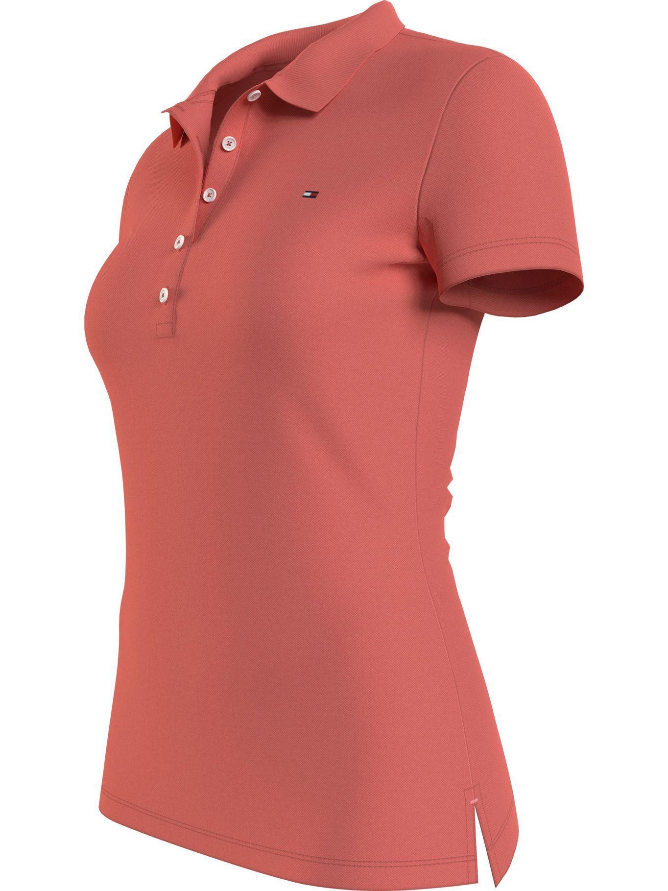 Polo Básica Slim Fit Rosado Tommy Hilfiger JN2-2