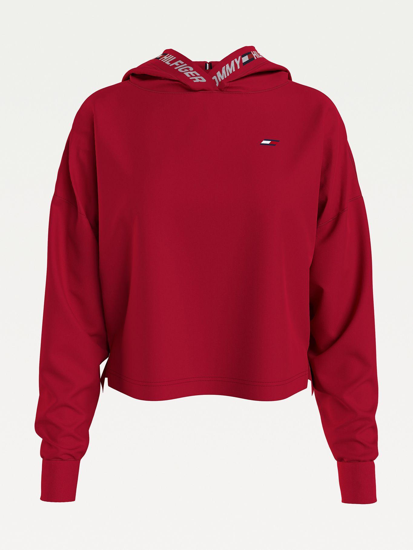 Polerón Hoodie Tape Rojo Tommy Hilfiger F2-5