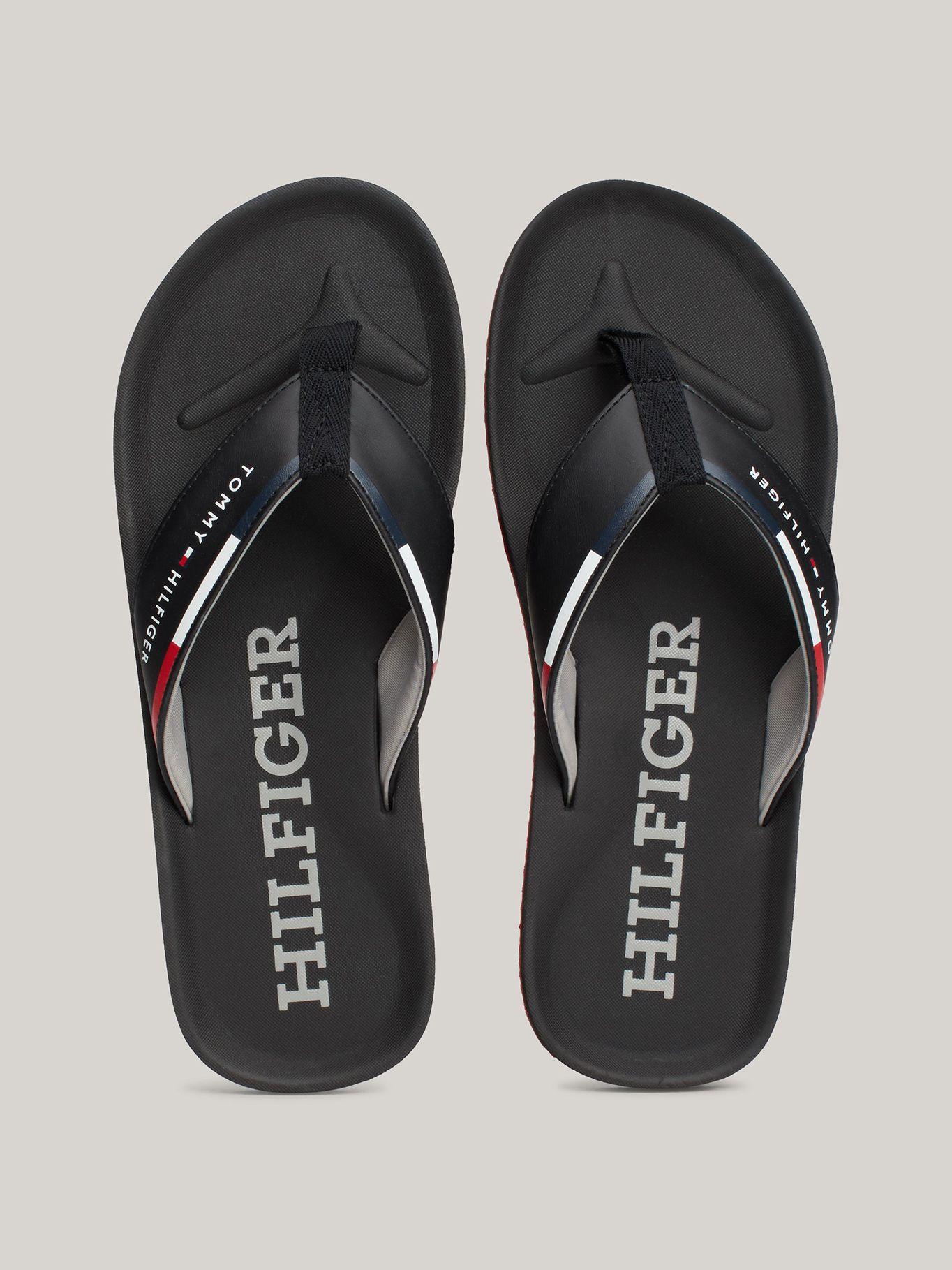 Sandalias Con Logo En La Tira Negro Tommy Hilfiger-2
