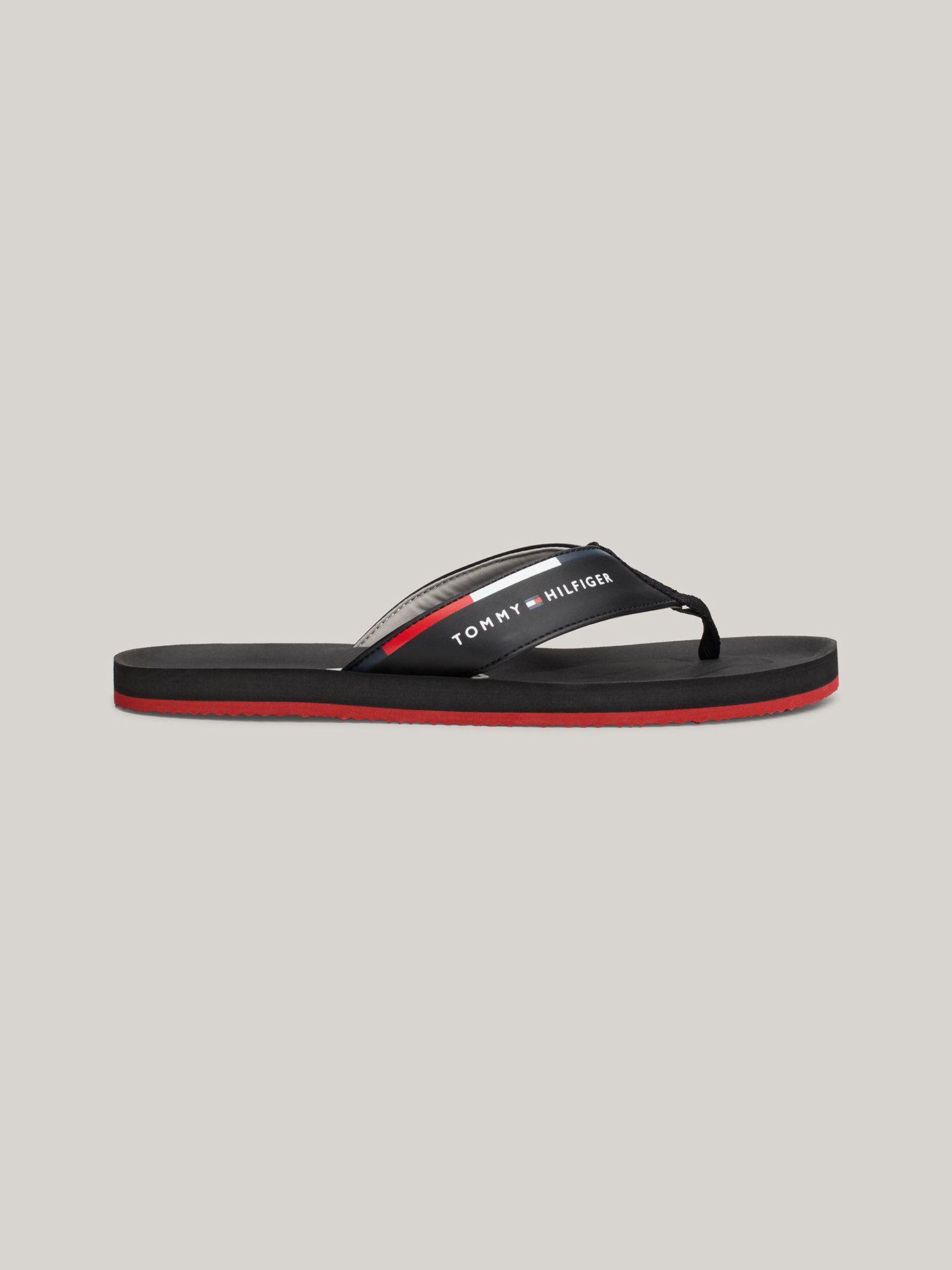 Sandalias Con Logo En La Tira Negro Tommy Hilfiger-4