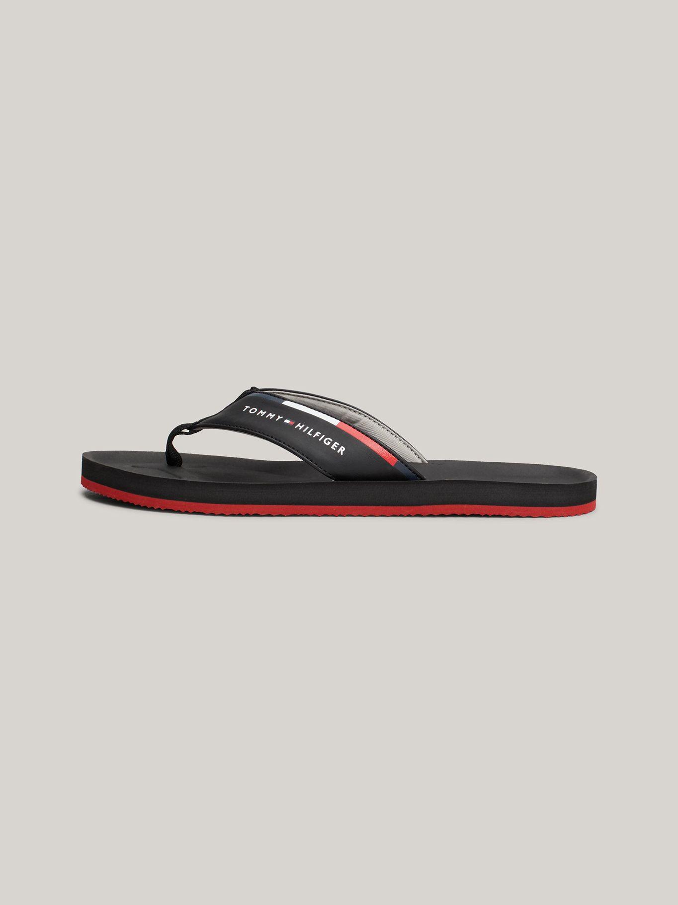 Sandalias Con Logo En La Tira Negro Tommy Hilfiger-5