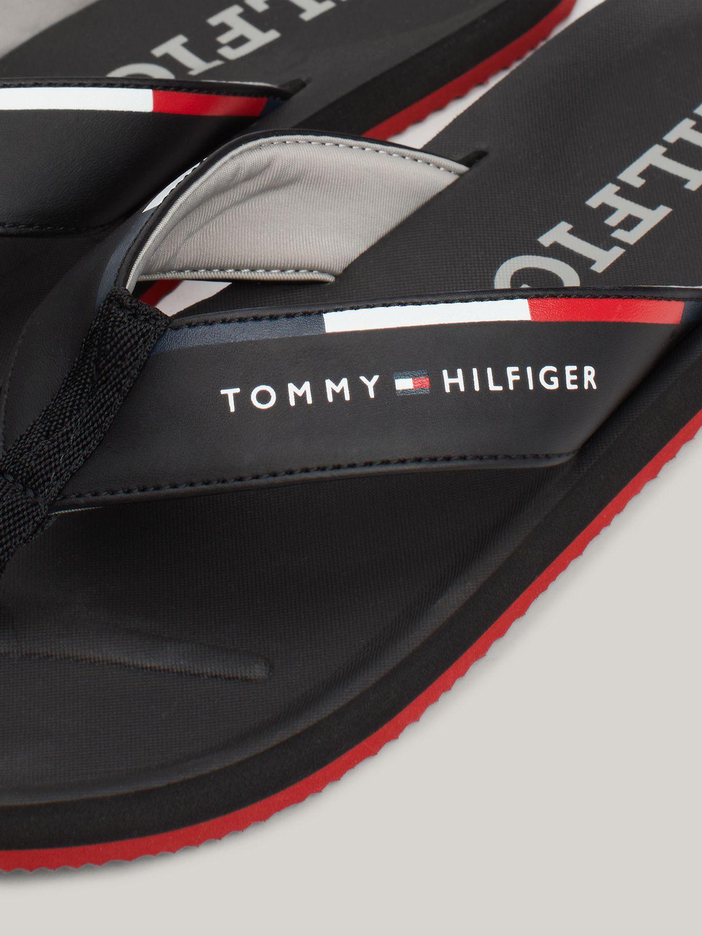 Sandalias Con Logo En La Tira Negro Tommy Hilfiger-6
