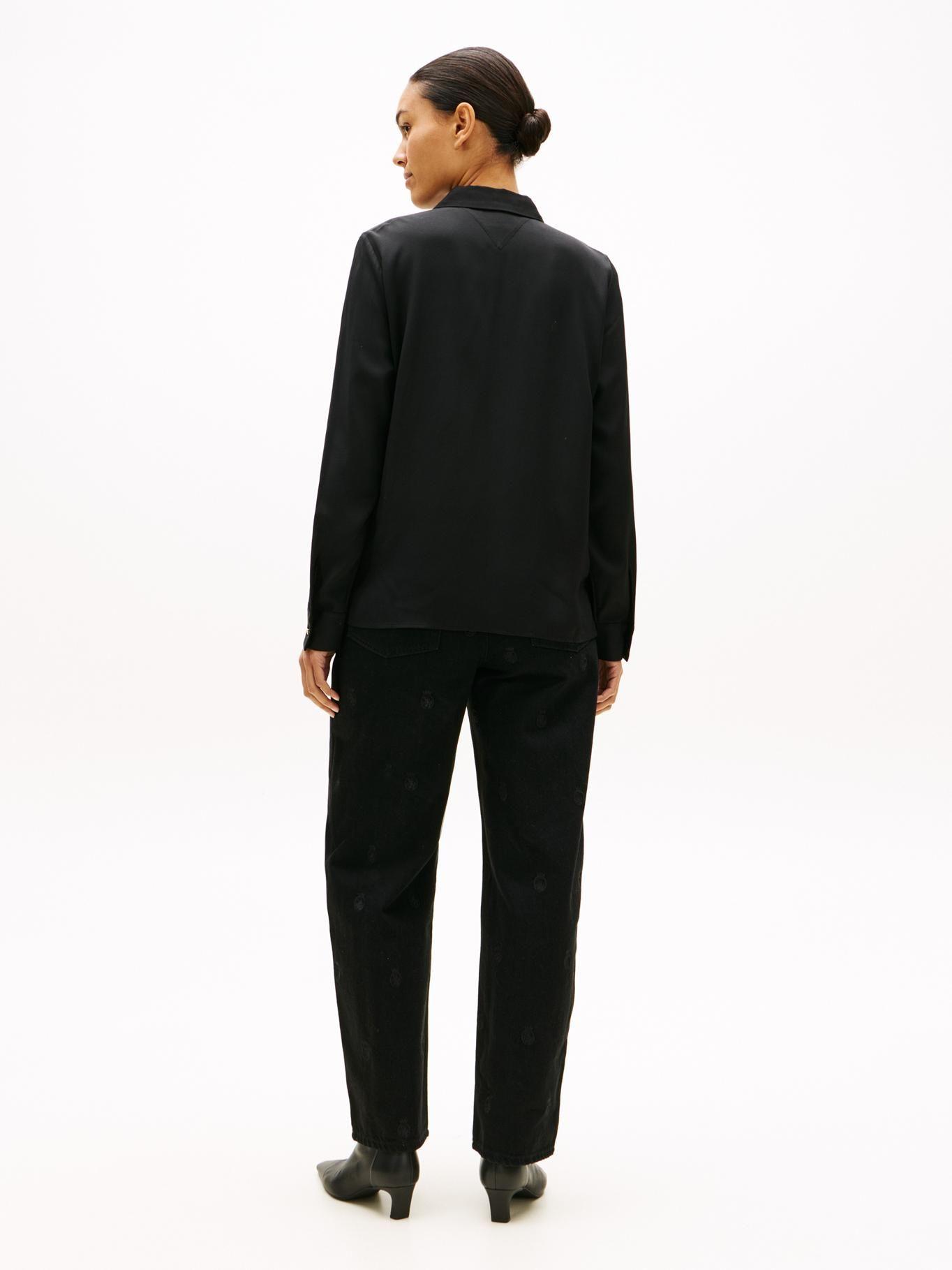 Camisa Twill Regular Fit Tommy Hilfiger Negro-2