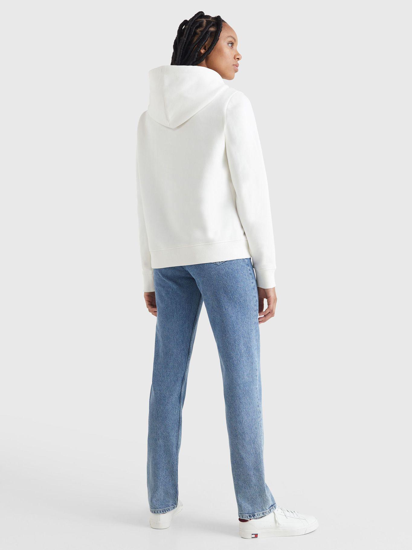 Polerón Regular Serif Linear Logo Blanco Tommy Jeans-2