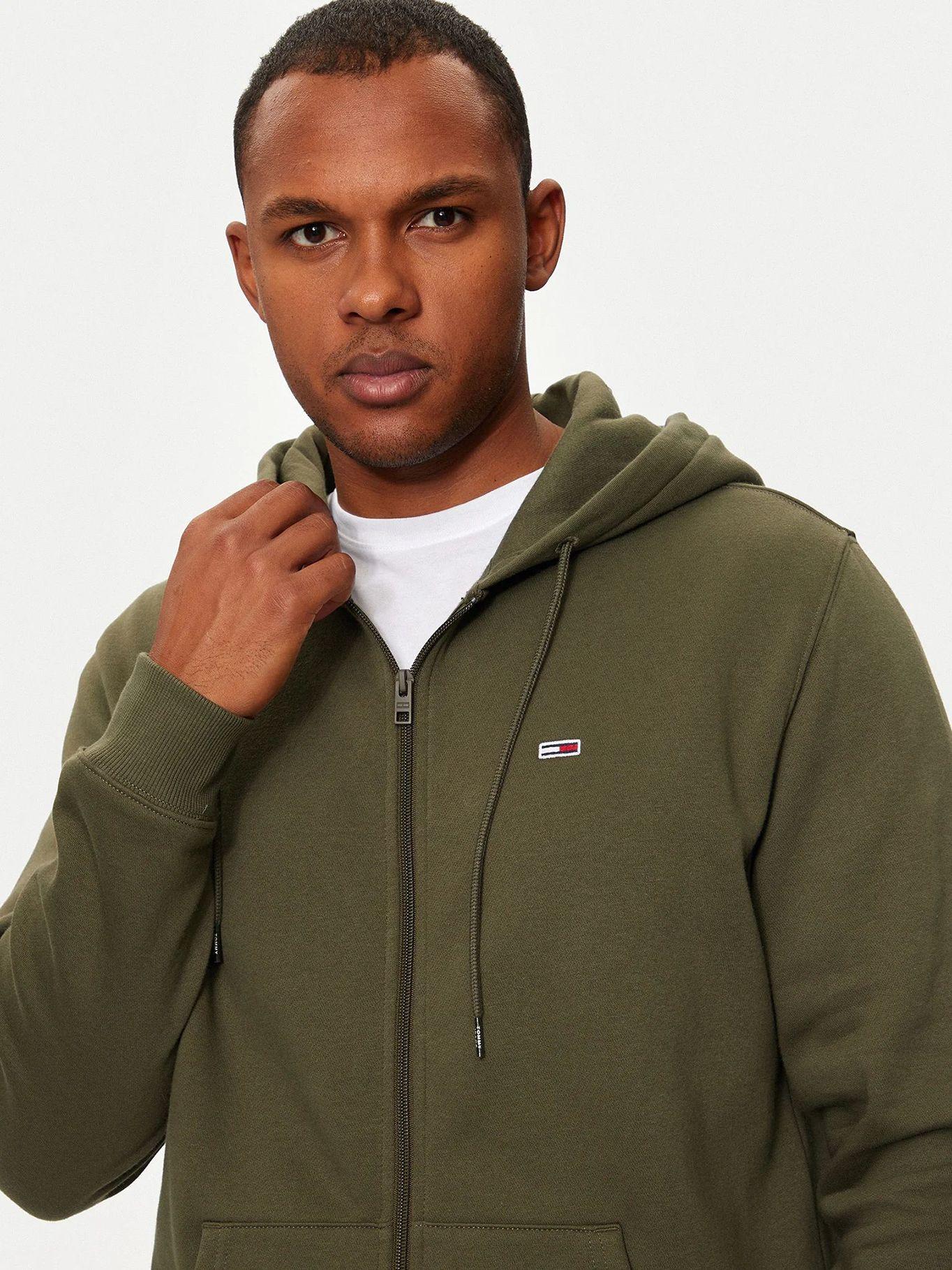 Polerón Hoodie Con Cierre De Cremallera Verde Tommy Jeans-3