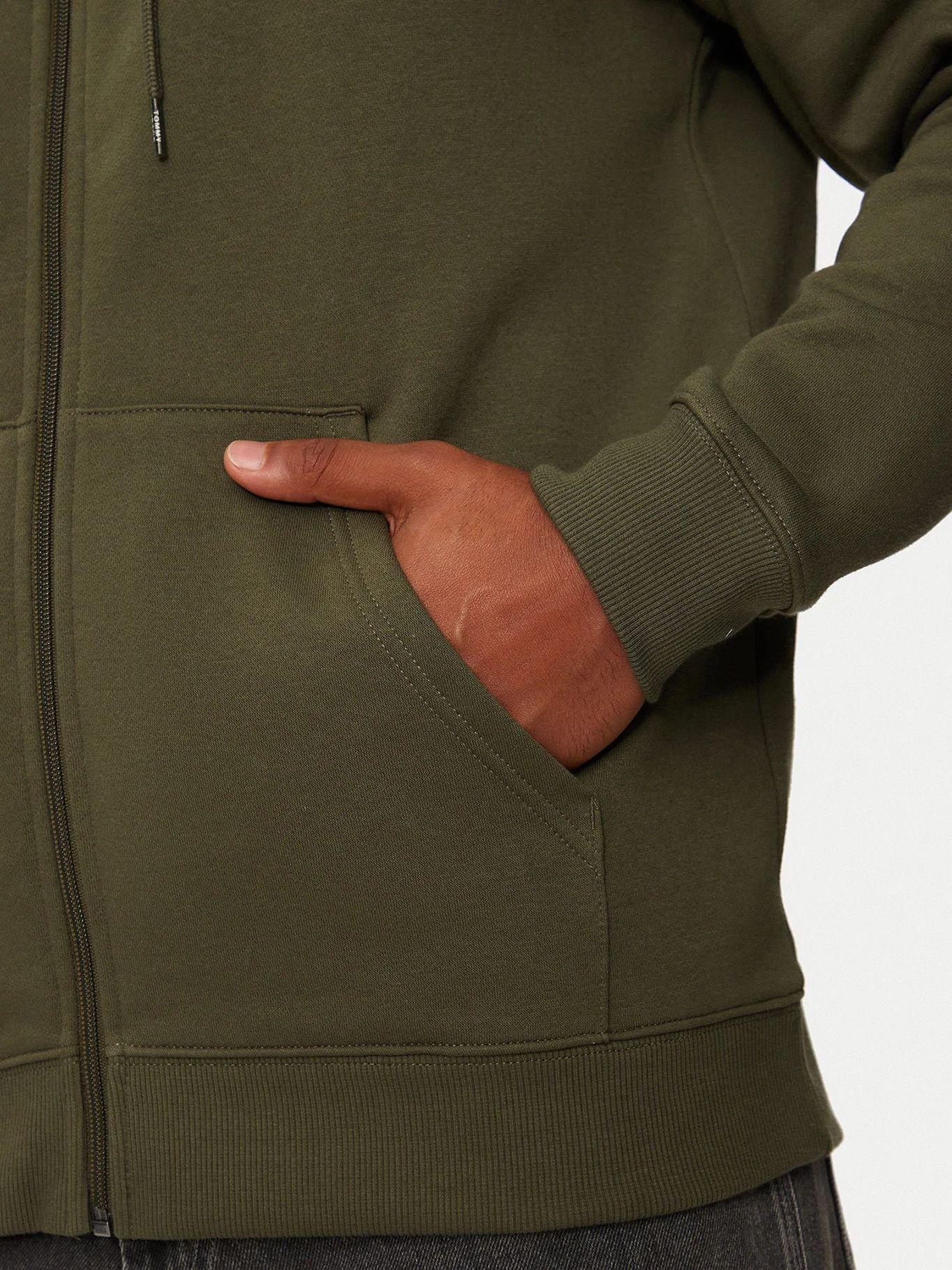 Polerón Hoodie Con Cierre De Cremallera Verde Tommy Jeans-4