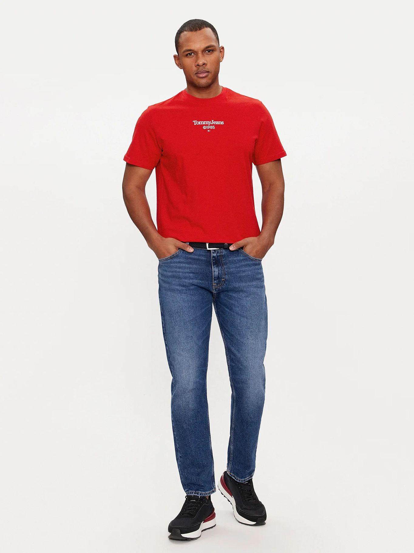Polera Con Logo Slim Fit Rojo Tommy Jeans-1