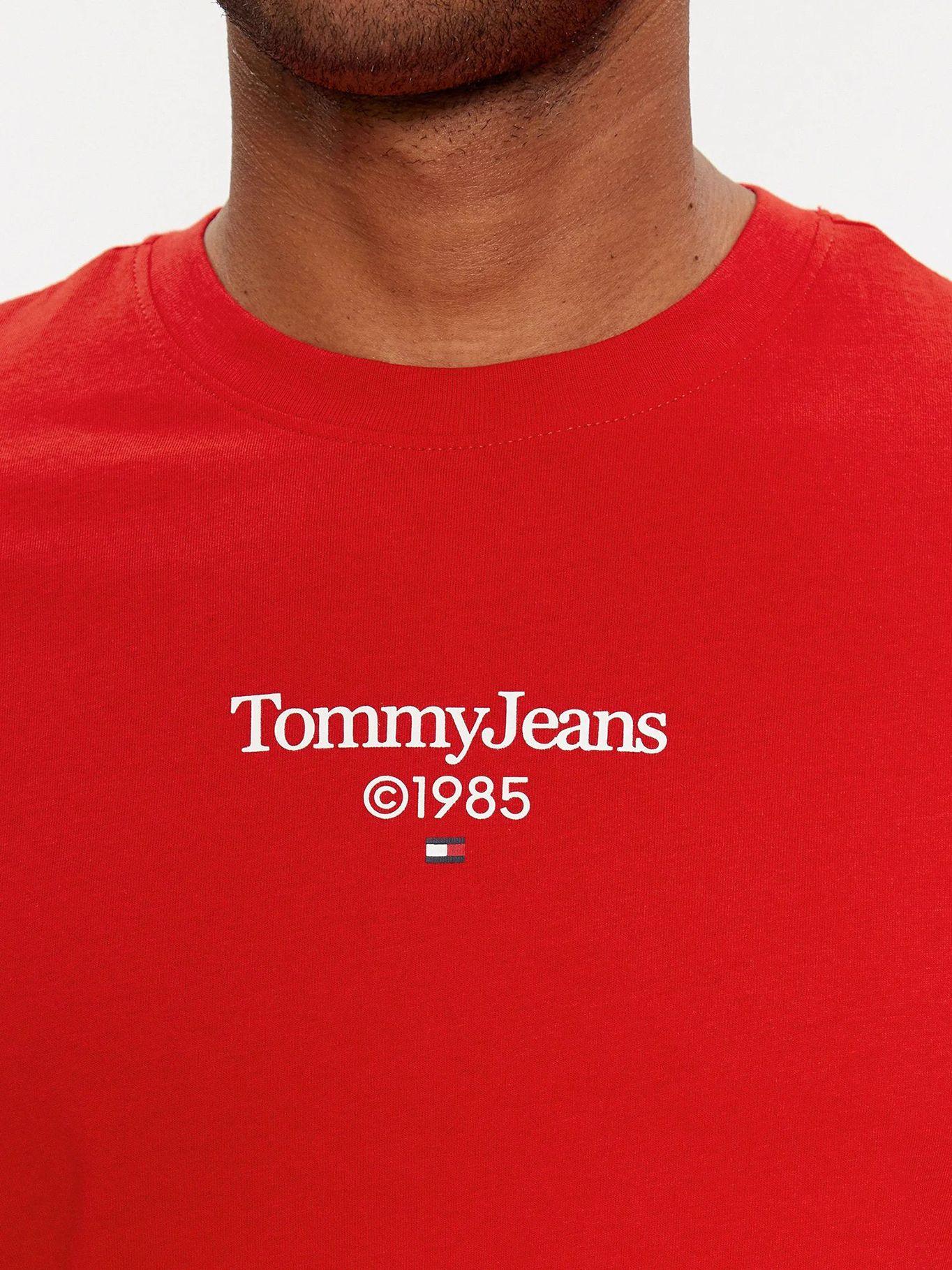 Polera Con Logo Slim Fit Rojo Tommy Jeans-3