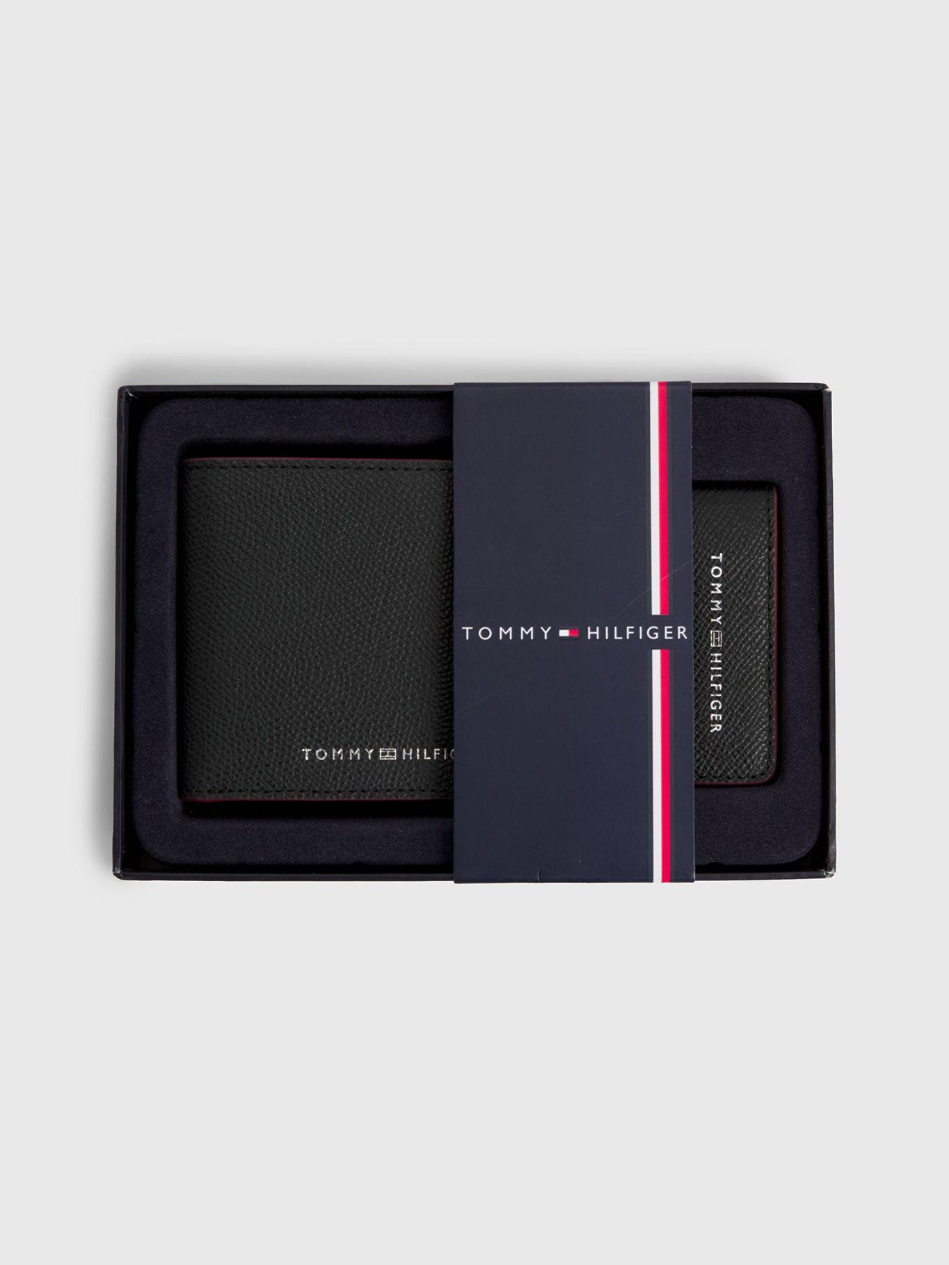 Set De Billetera Y Clip De Cuero Negro Tommy Hilfiger-3